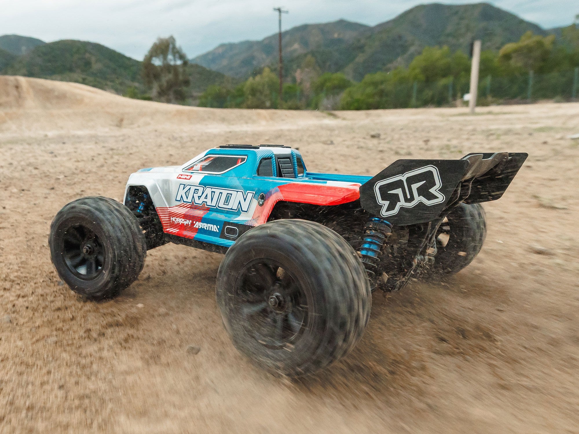 Arrma 1/16 Mini Kraton 3S Dsc 4X4 Rtr With Batt/Charg, Red/Blue C-ARA2508ST1