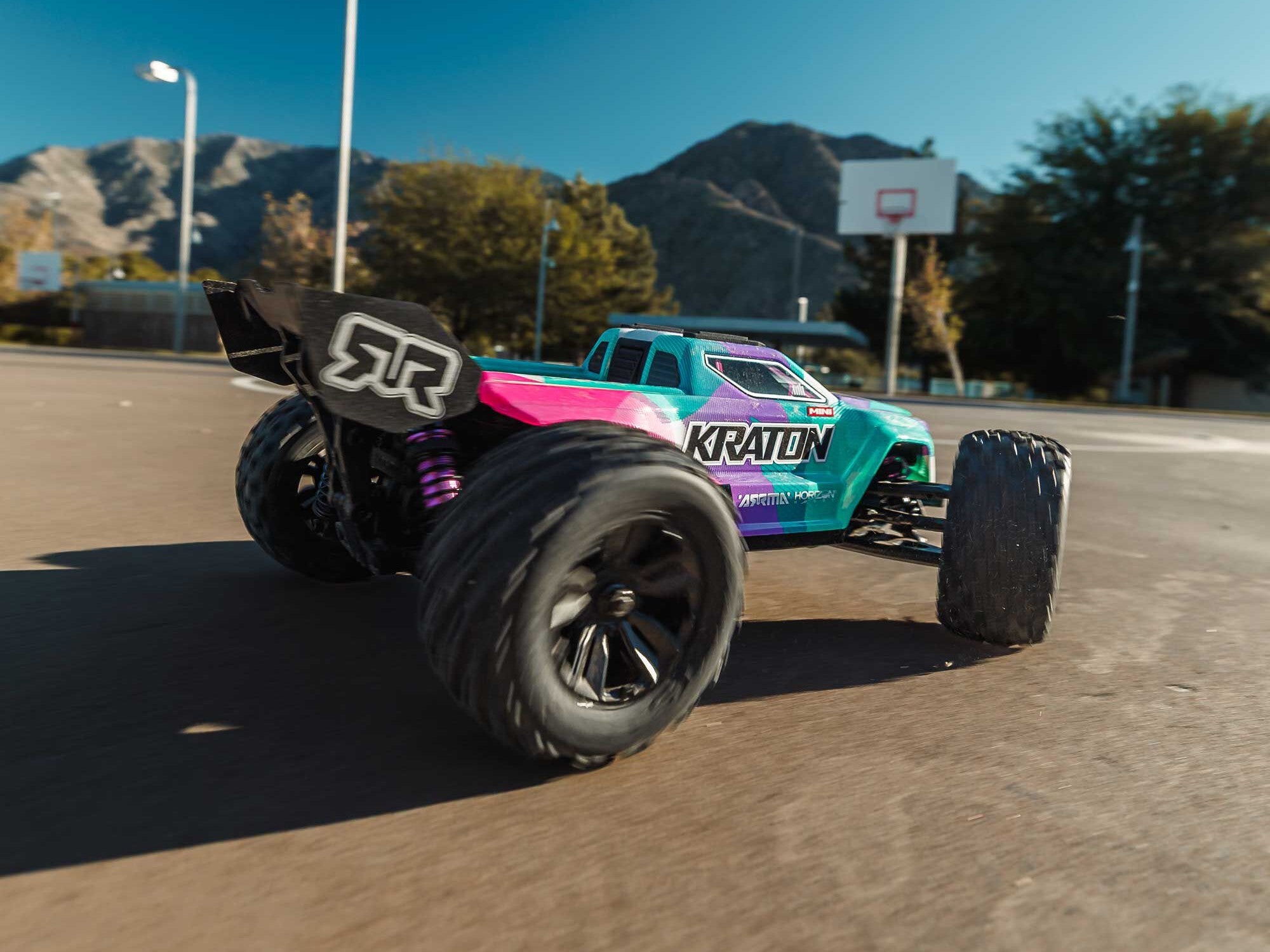 Arrma 1/16 Mini Kraton 3S Dsc 4X4 Rtr With Batt/Charg, Teal/Pink C-ARA2508ST2