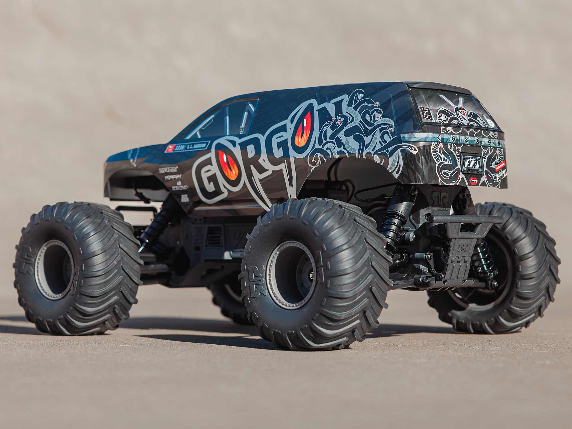 Gorgon 2wd MT 1/10 Ready-To-Assemble Kit w/8.4v/Chg Gunmetal