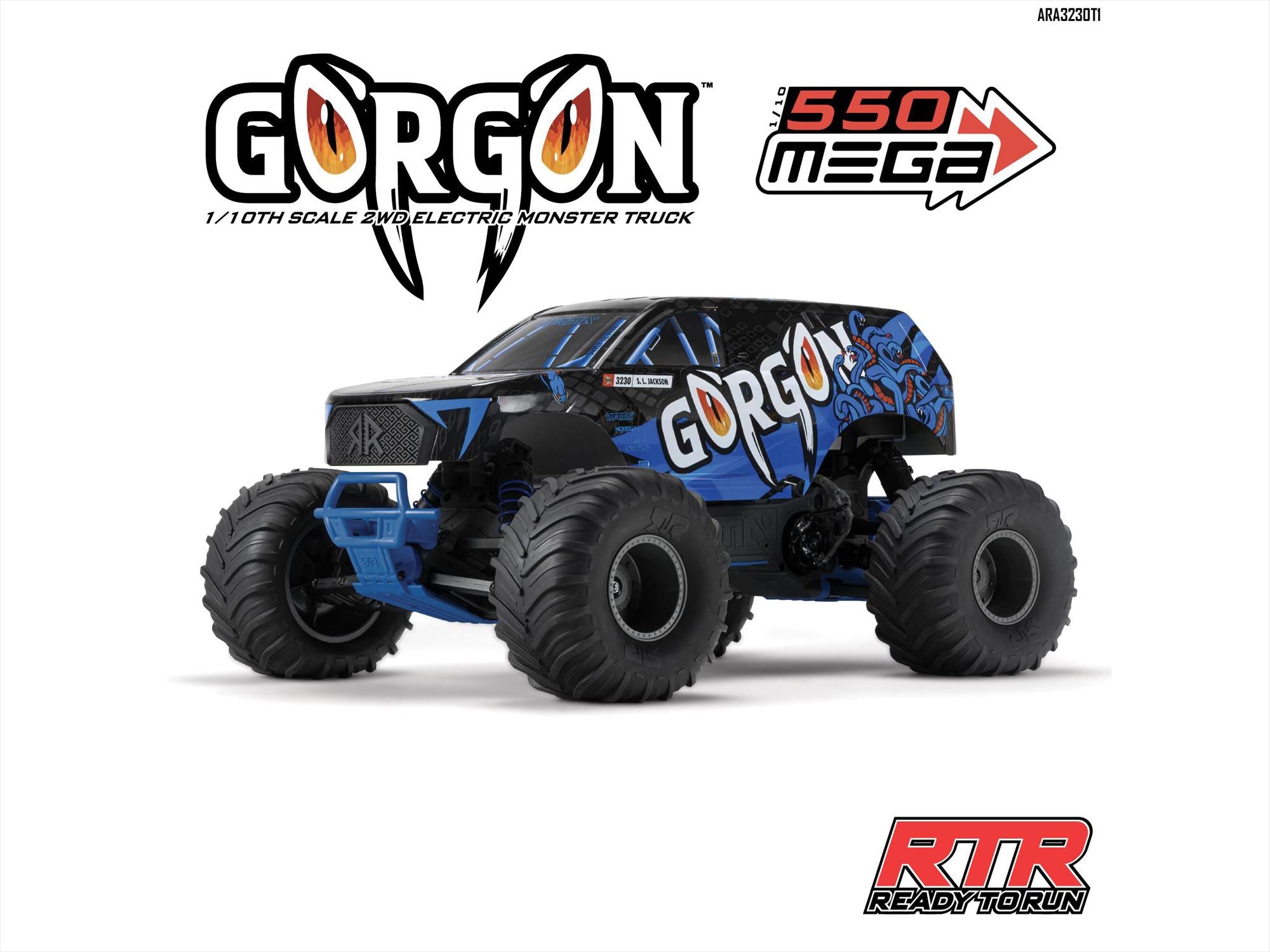 Gorgon 2wd MT 1/10th RTR (no Battery/Charger) Blue