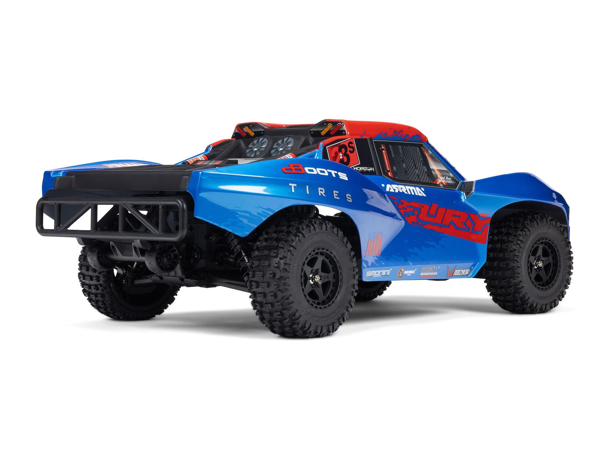 Arrma 1/10 FURY 223S BLX 4X2 SCT RTR with DSC Blue C-ARA3521T1