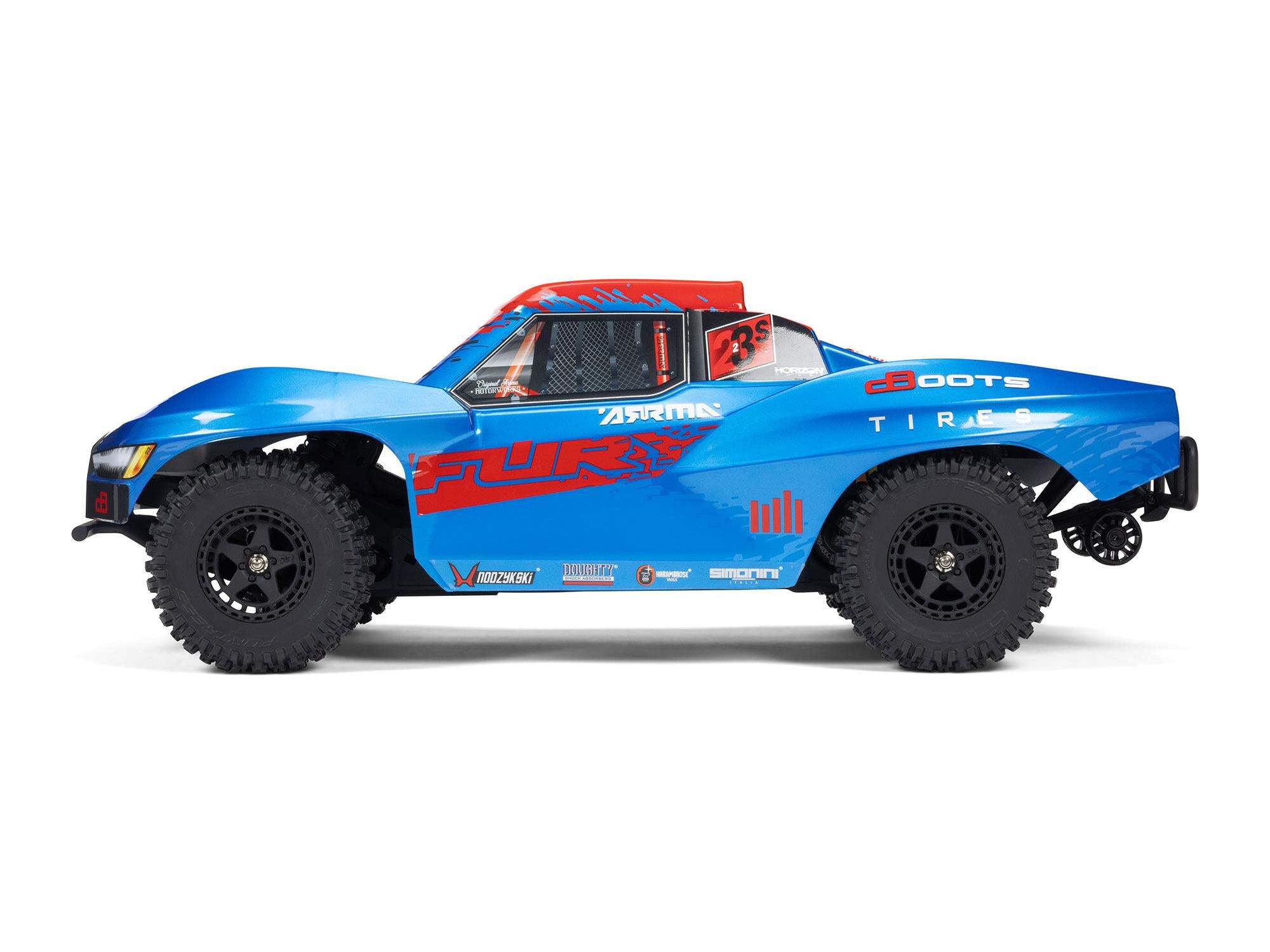 Arrma 1/10 FURY 223S BLX 4X2 SCT RTR with DSC Blue C-ARA3521T1