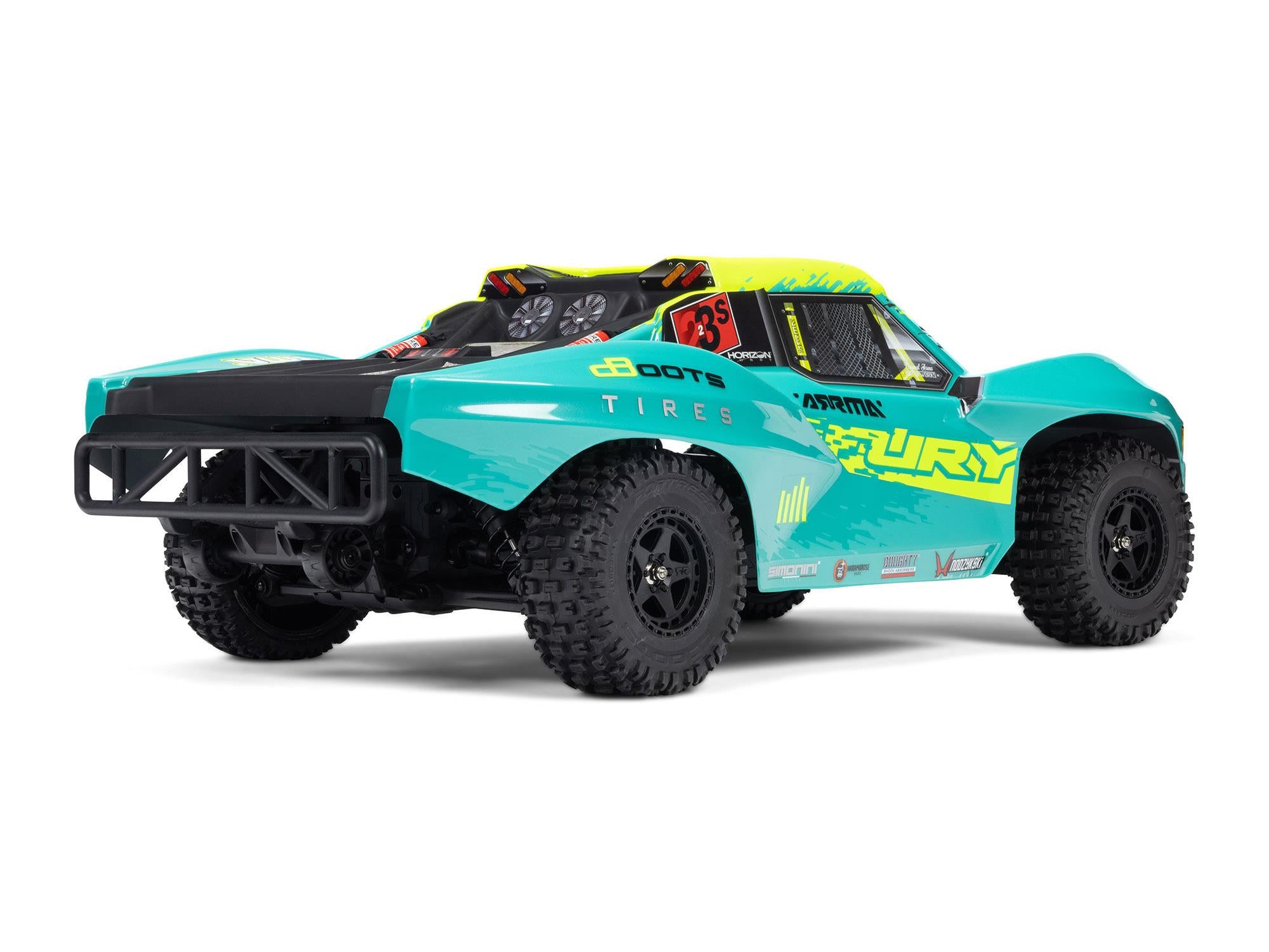 Arrma 1/10 FURY 223S BLX 4X2 SCT RTR with DSC Green C-ARA3521T2