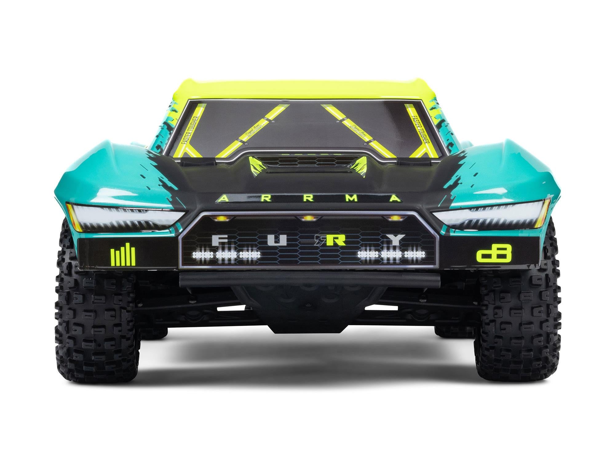 Arrma 1/10 FURY 223S BLX 4X2 SCT RTR with DSC Green C-ARA3521T2