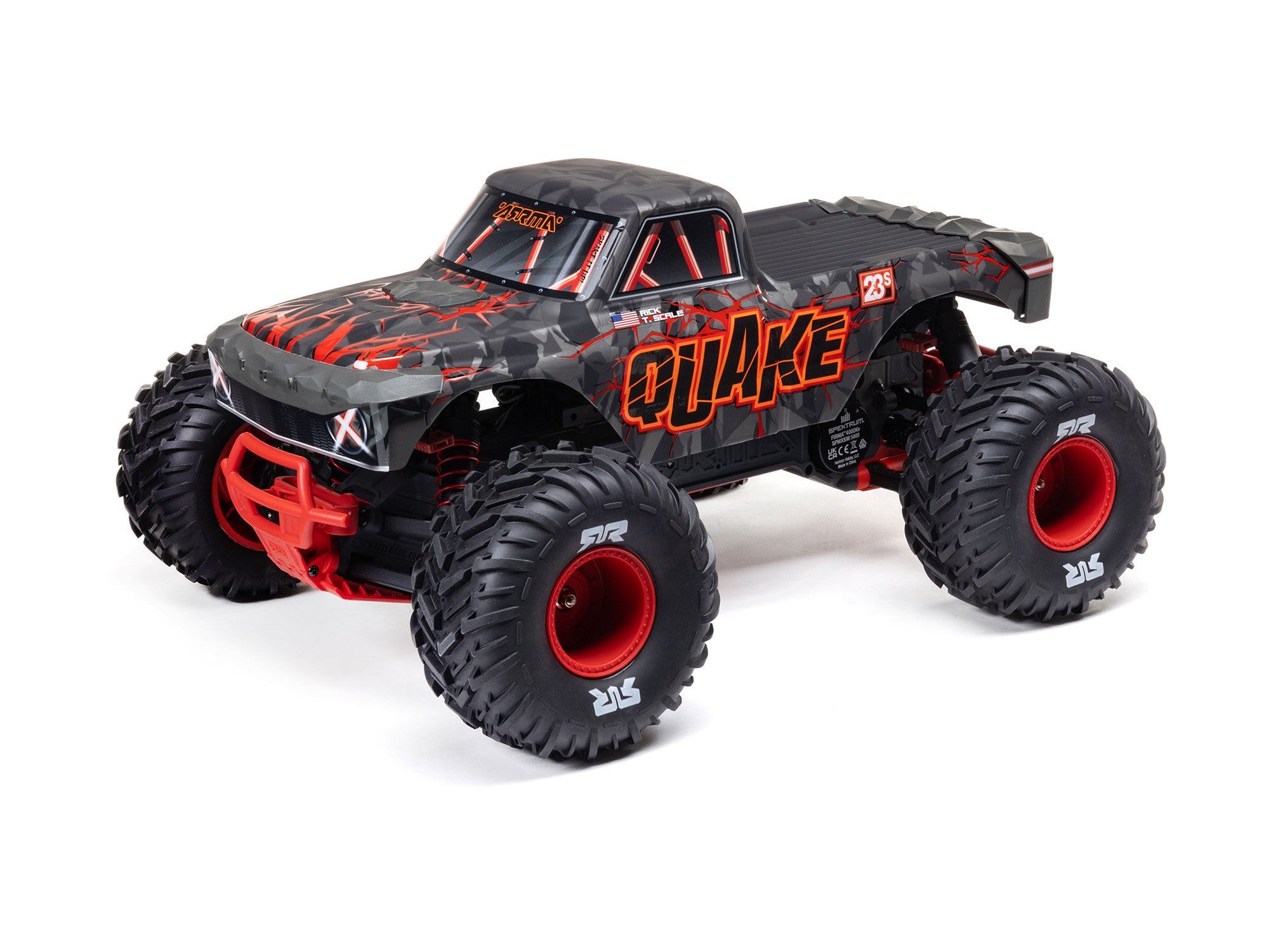Arrma 1/10 QUAKE 223S DSC 2WD RTR Brushless Monster Truck - Red
