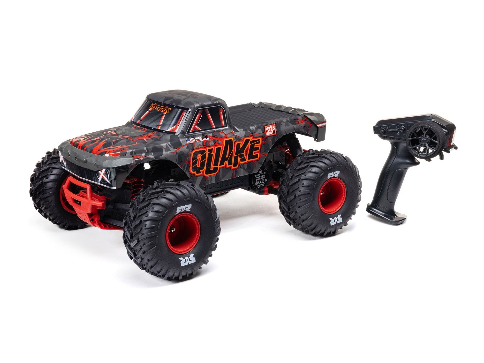 Arrma 1/10 QUAKE 223S DSC 2WD RTR Brushless Monster Truck - Red