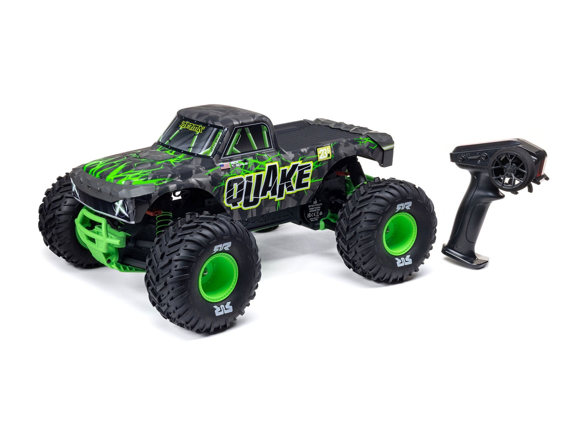 Arrma 1/10 QUAKE 223S DSC 2WD RTR Brushless Monster Truck - Green
