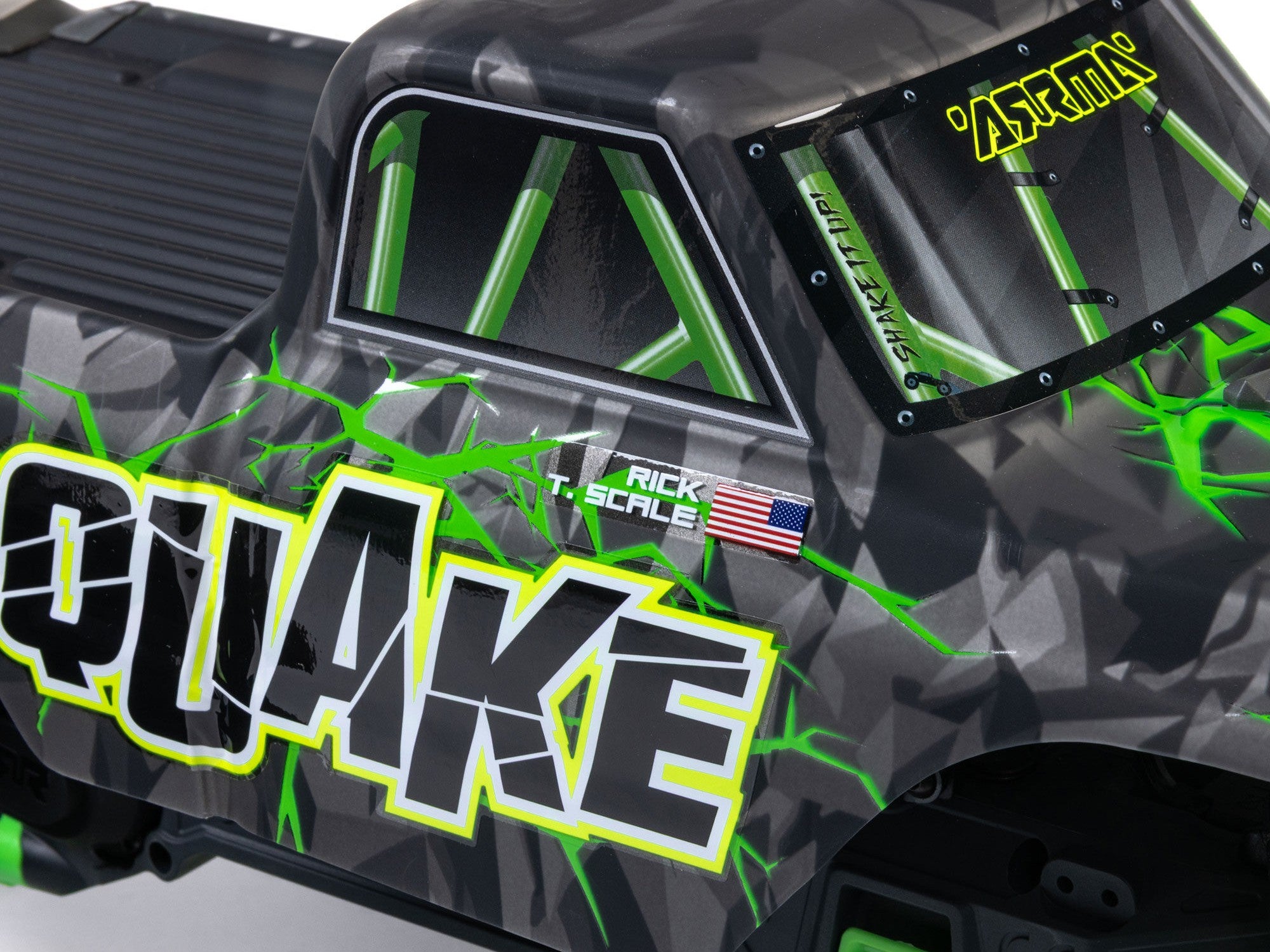 Arrma 1/10 QUAKE 223S DSC 2WD RTR Brushless Monster Truck - Green