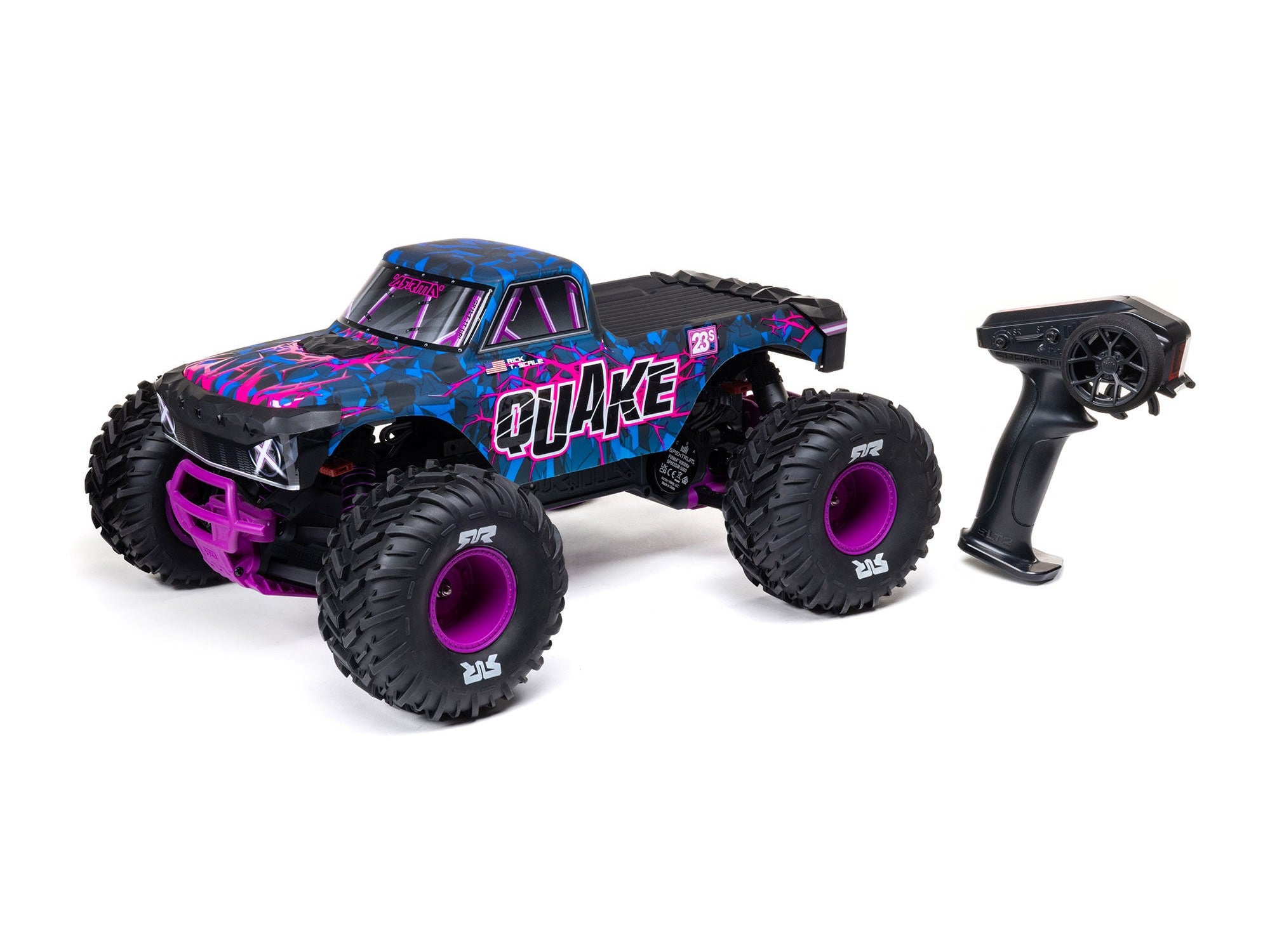 Arrma 1/10 QUAKE 223S DSC 2WD RTR Brushless Monster Truck - Purple