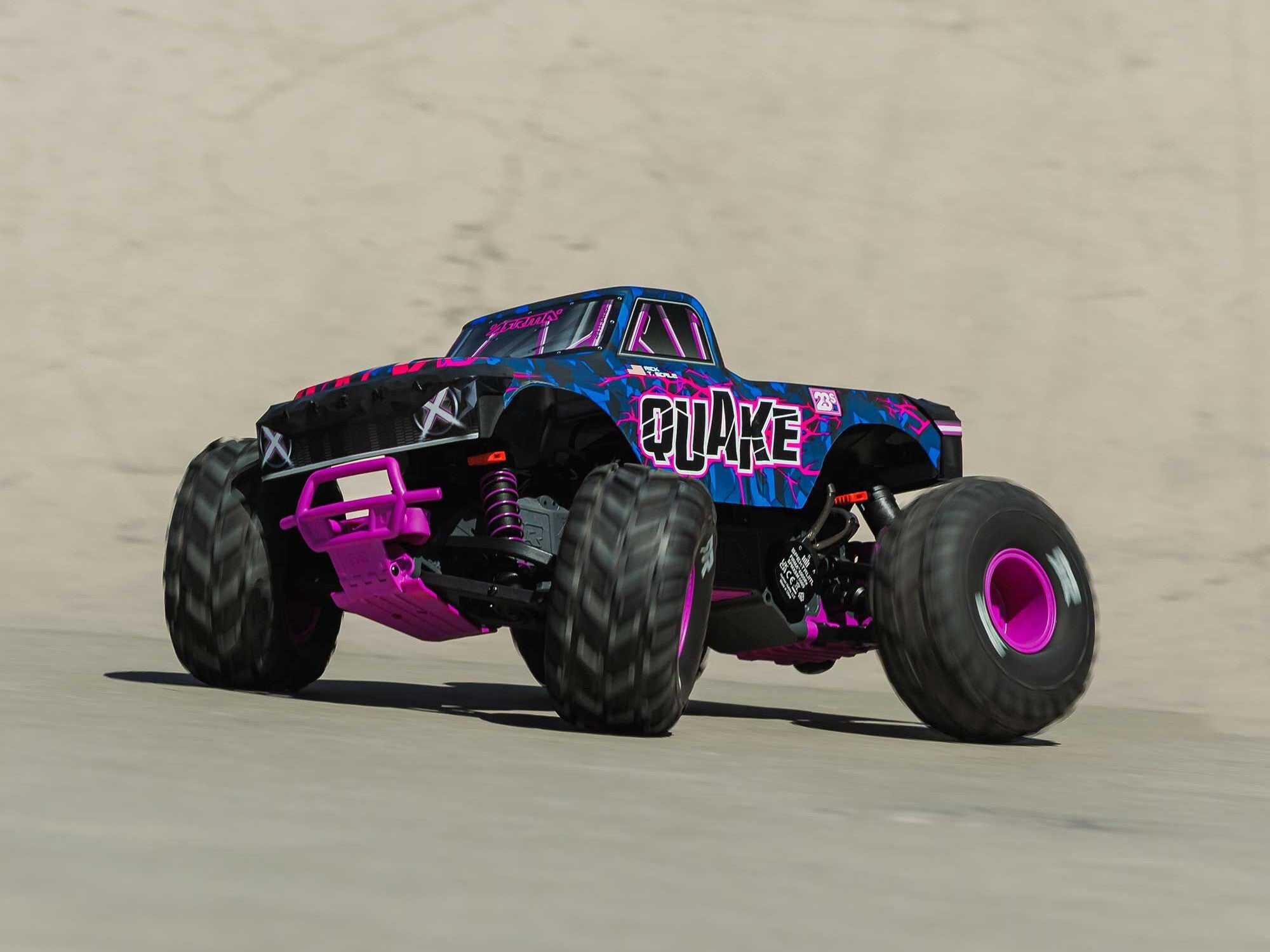 Arrma 1/10 QUAKE 223S DSC 2WD RTR Brushless Monster Truck - Purple
