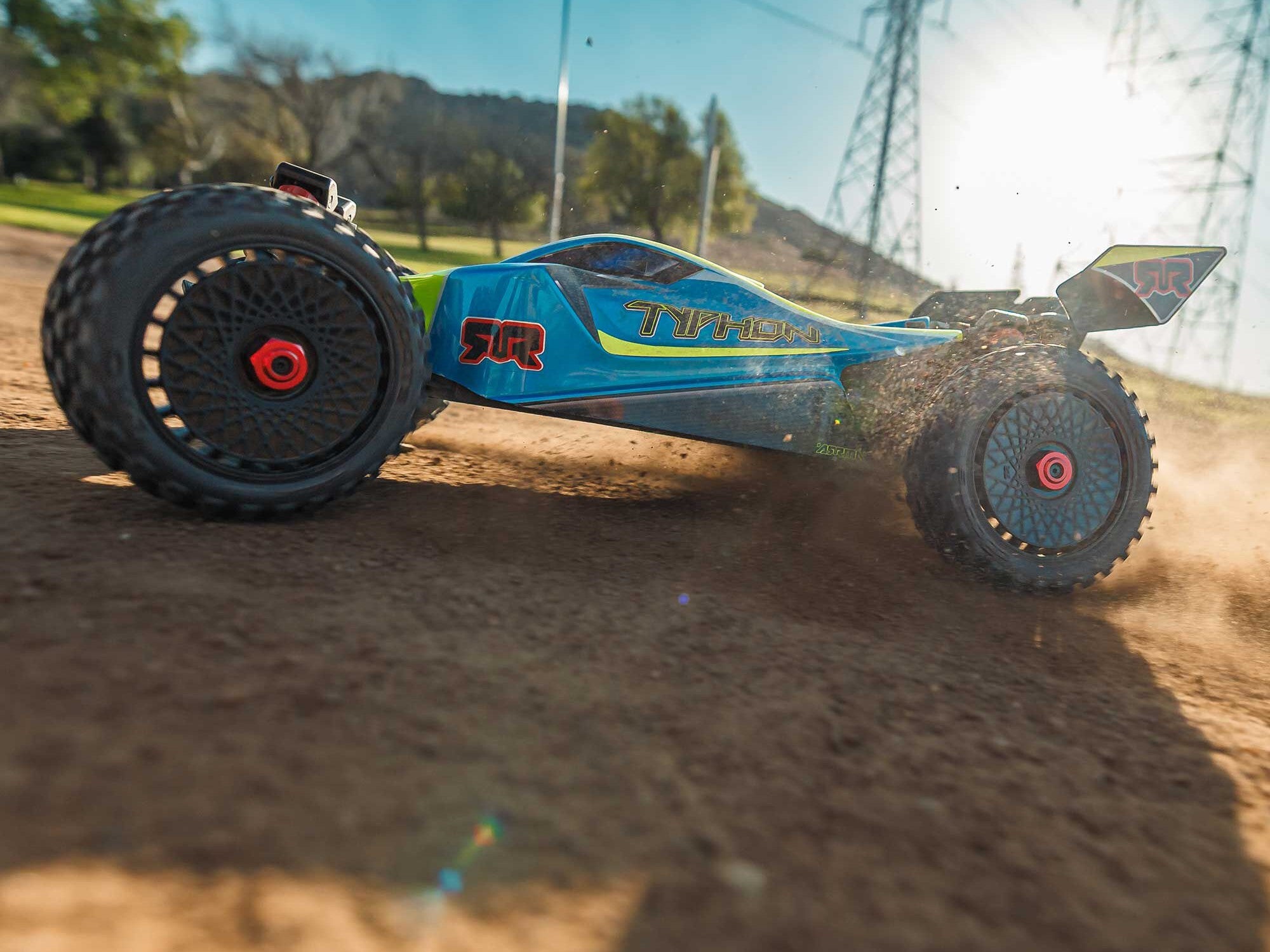 Arrma 1/8 TYPHON MEGA 665 4X4 RTR Buggy - In Blue (C-ARA4206V4T1)