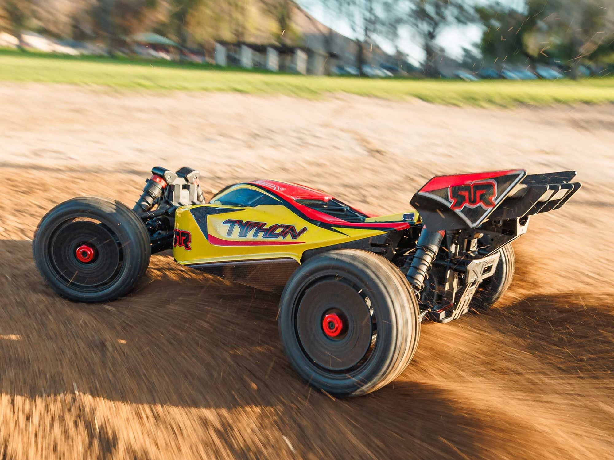 Arrma 1/8 TYPHON MEGA 665 4X4 RTR Buggy - In Yellow (C-ARA4206V4T2)