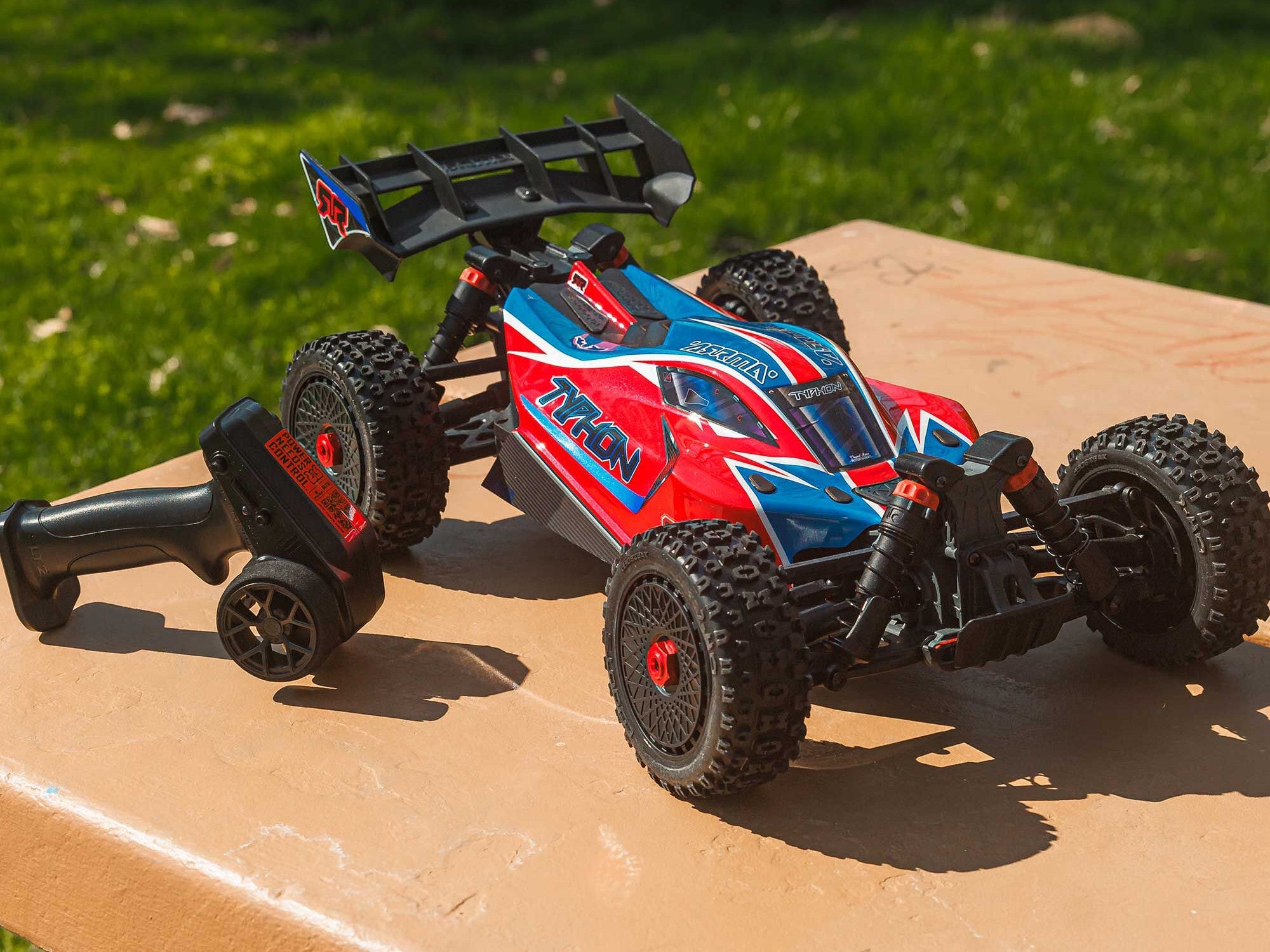 Arrma 1/8 TYPHON MEGA 665 4X4 RTR Buggy - In Red (C-ARA4206V4T3)