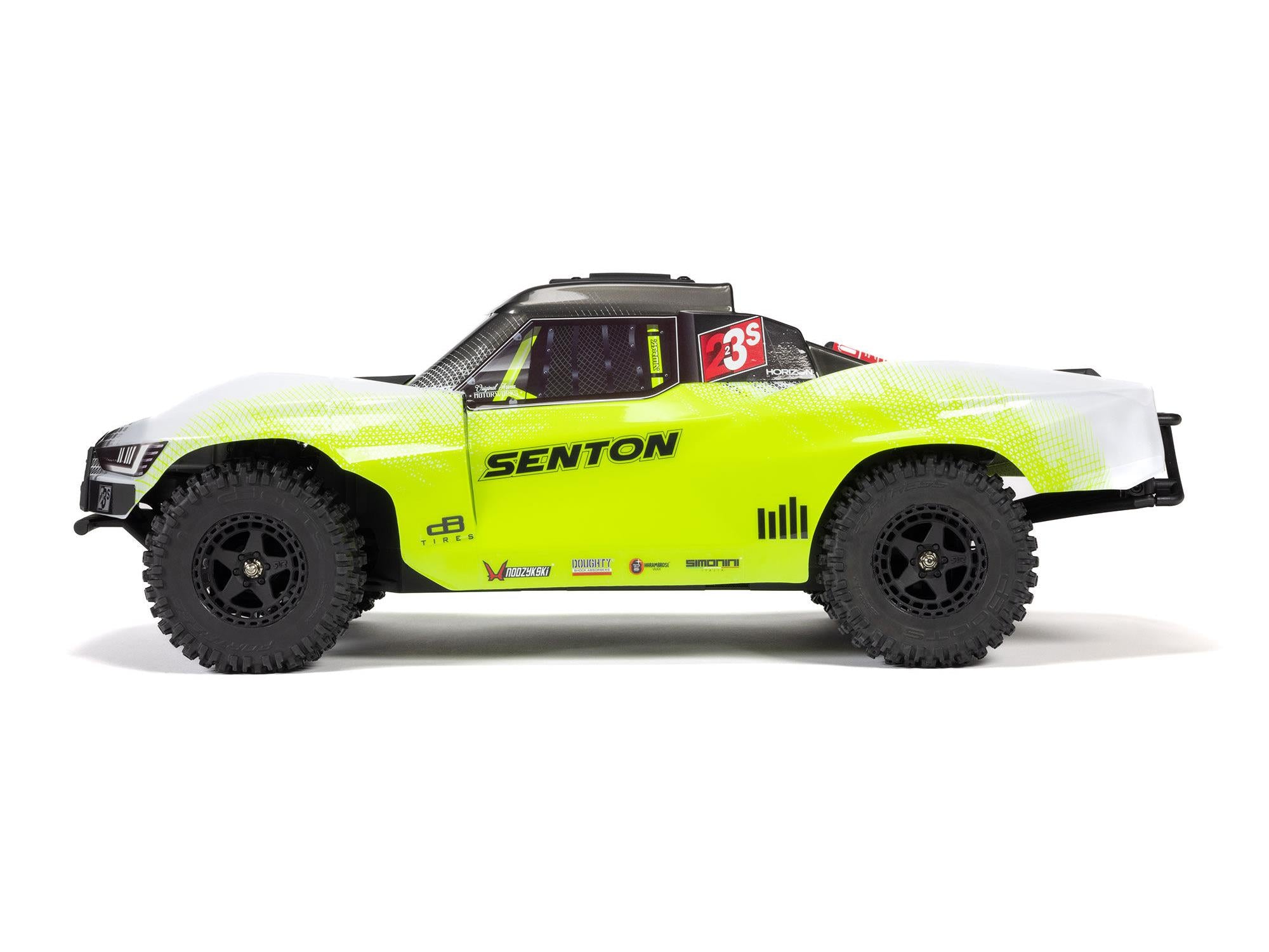 Arrma 1/10 SENTON 223S BLX 4X4 SCT RTR with DSC Yellow/Gunmetal