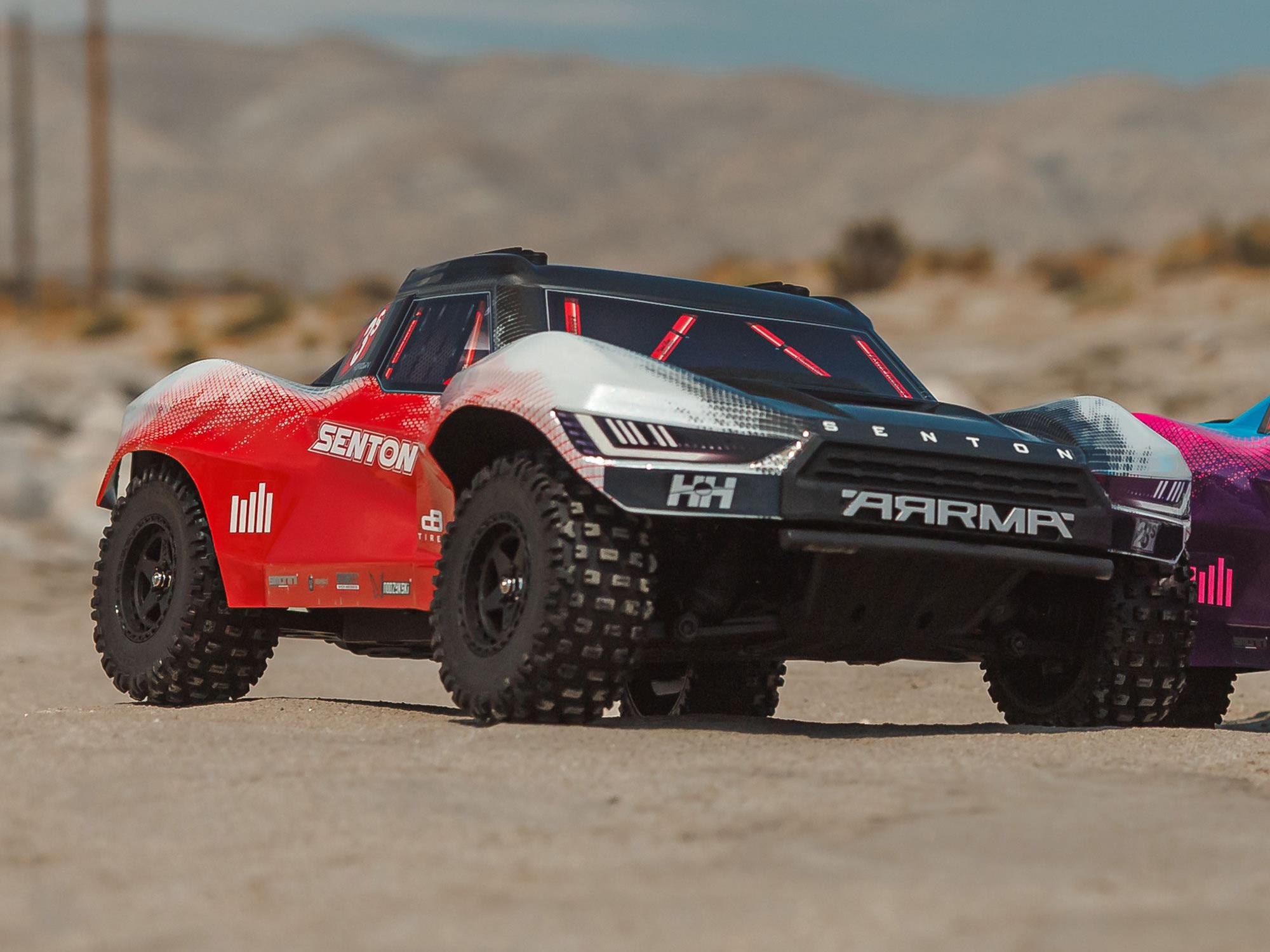 Arrma 1/10 SENTON 223S BLX 4X4 SCT RTR with DSC Red/Gunmetal