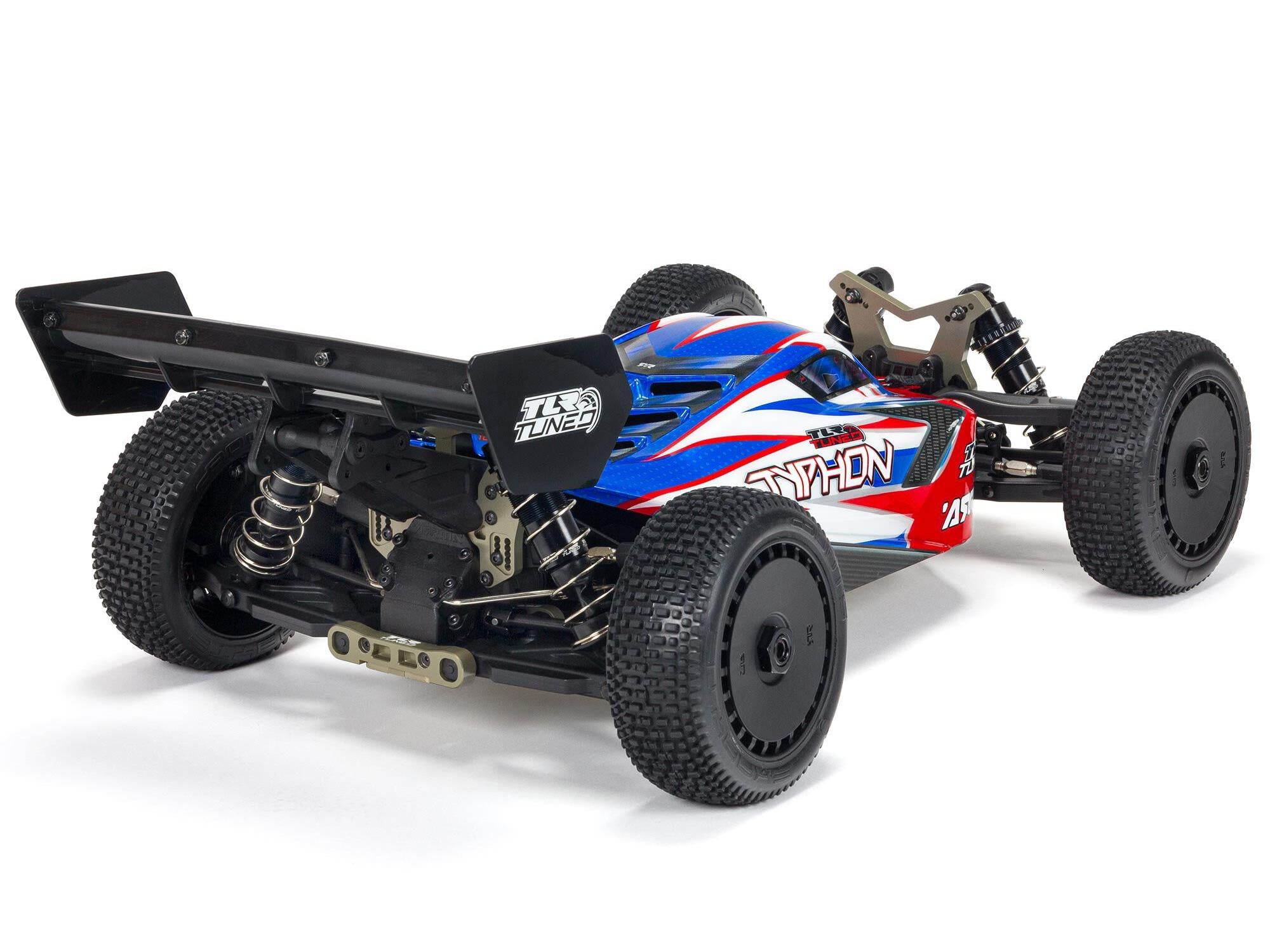 1/8 TLR Tuned Typhon 6S 4WD BLX Buggy RTR, Red/Blue