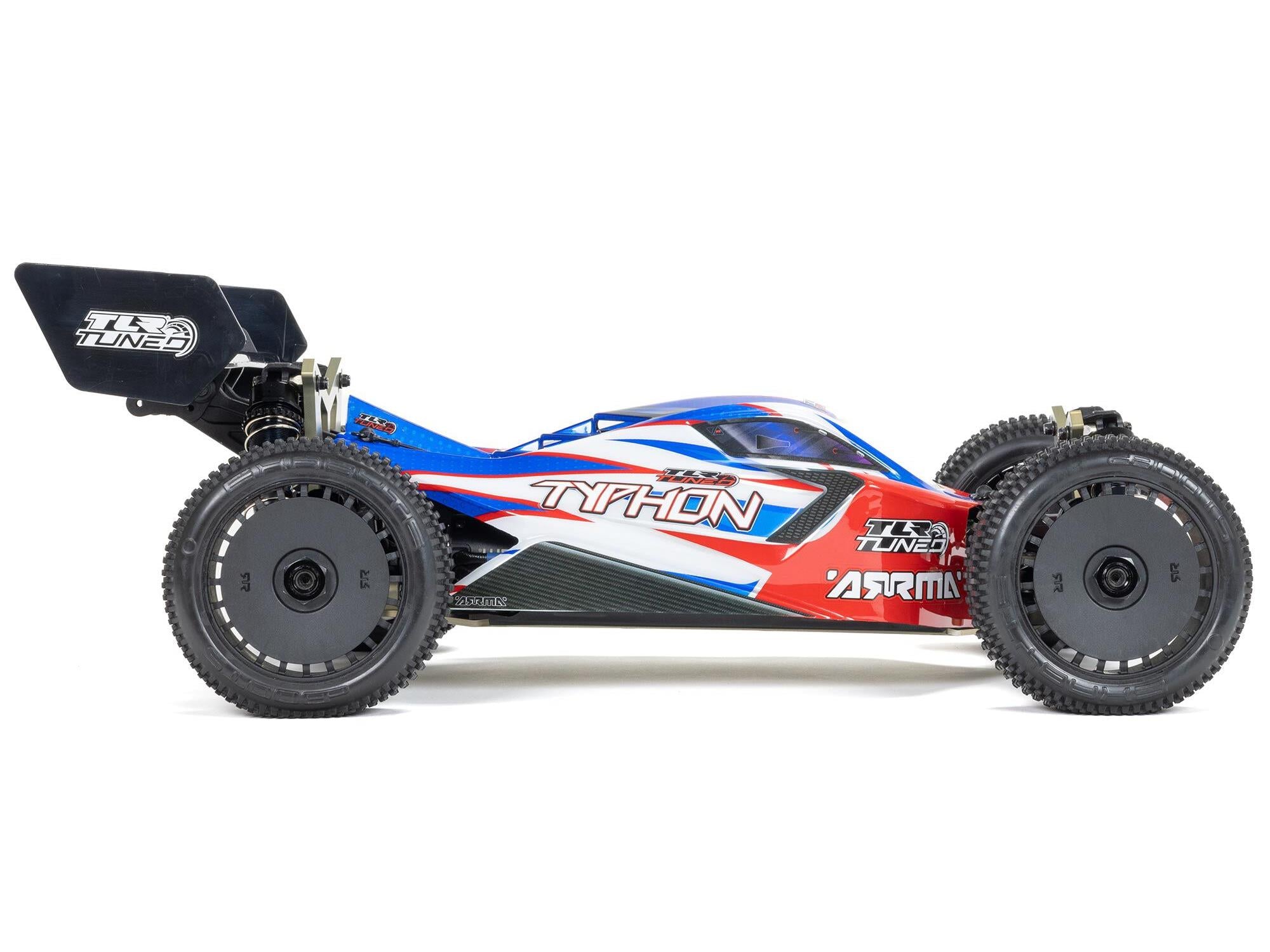 1/8 TLR Tuned Typhon 6S 4WD BLX Buggy RTR, Red/Blue