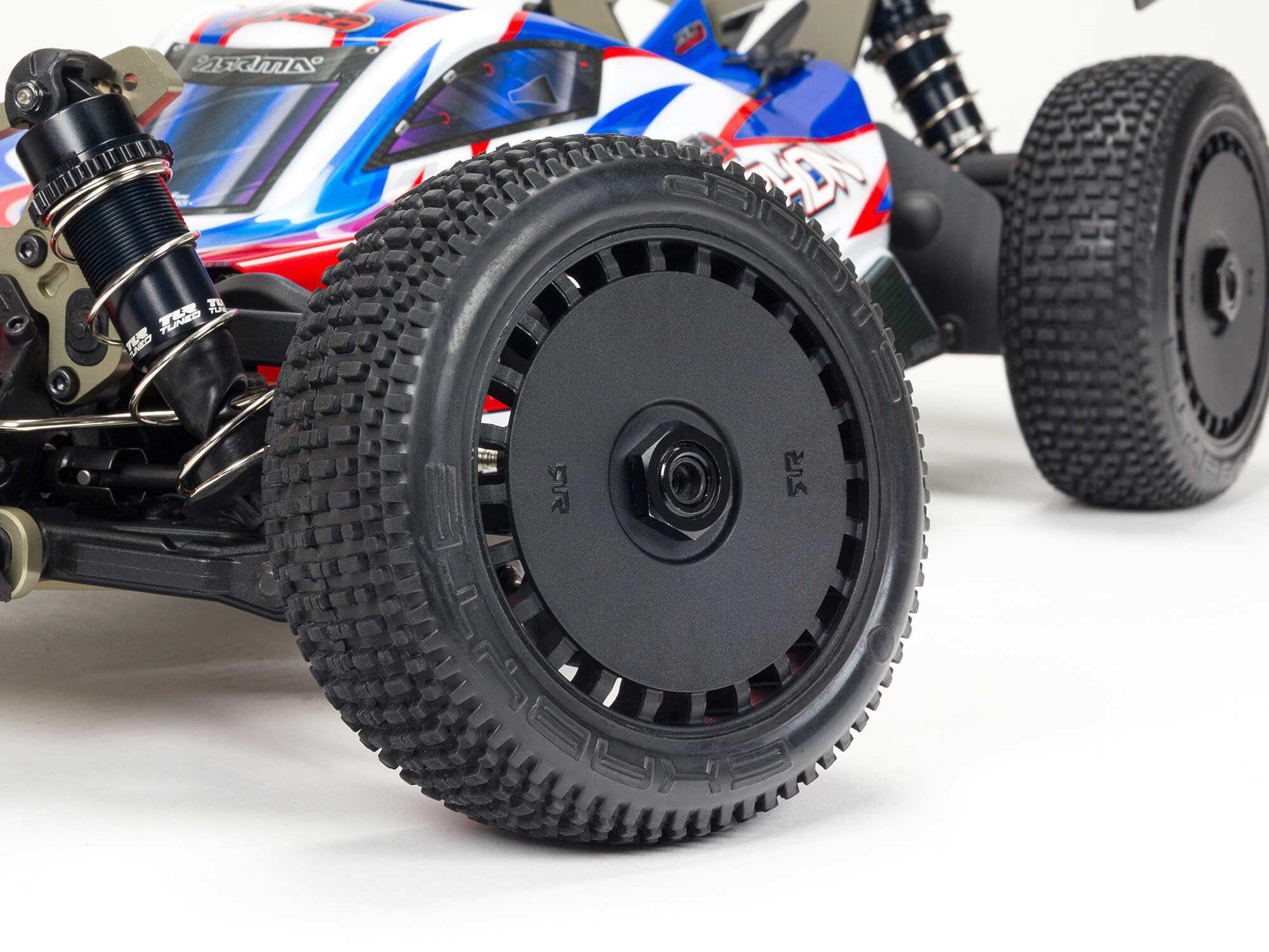 1/8 TLR Tuned Typhon 6S 4WD BLX Buggy RTR, Red/Blue