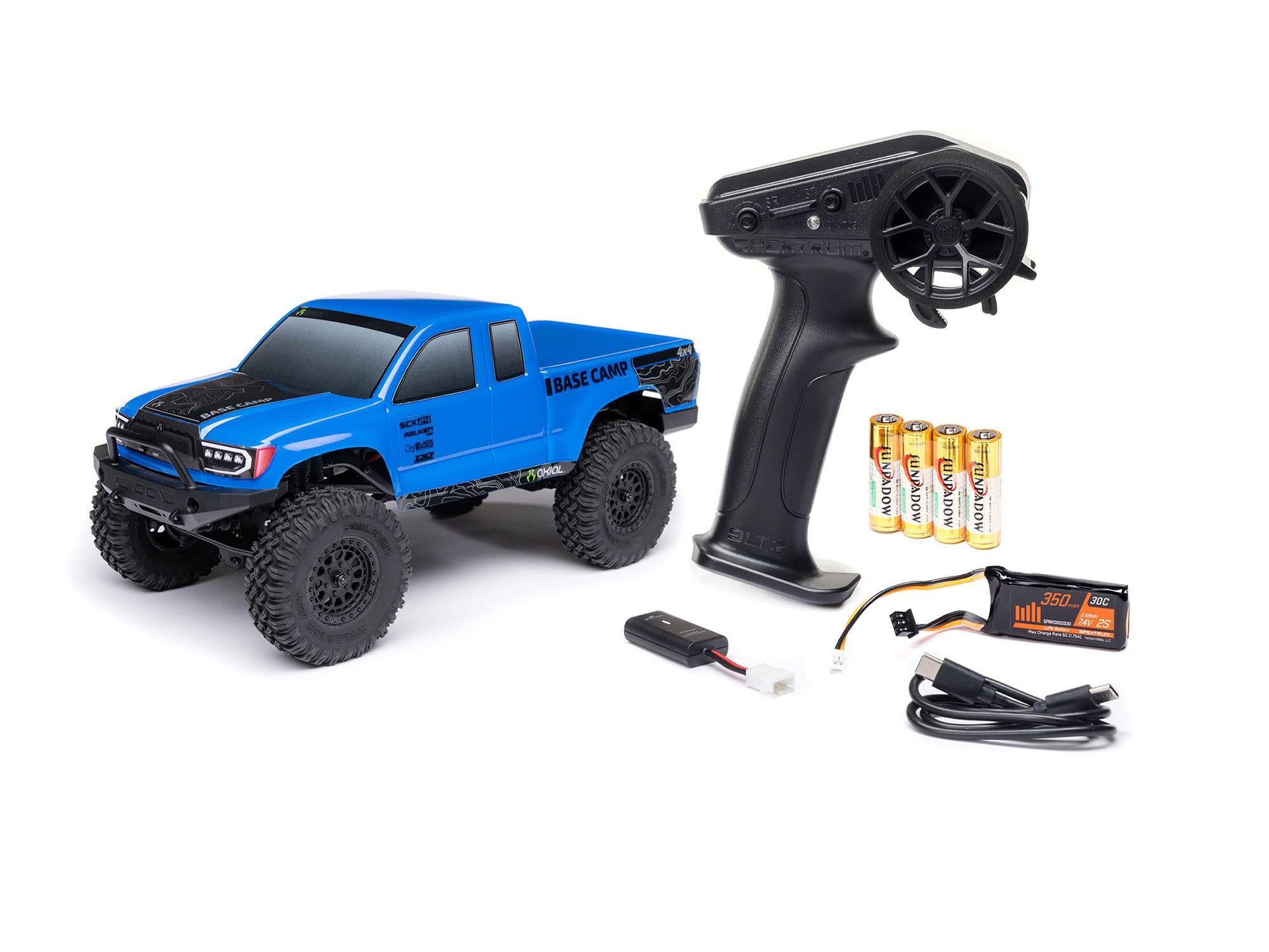 Axial 1/24 SCX24 Base Camp 4WD Rock Crawler RTR Blue - C-AXI-1219T2
