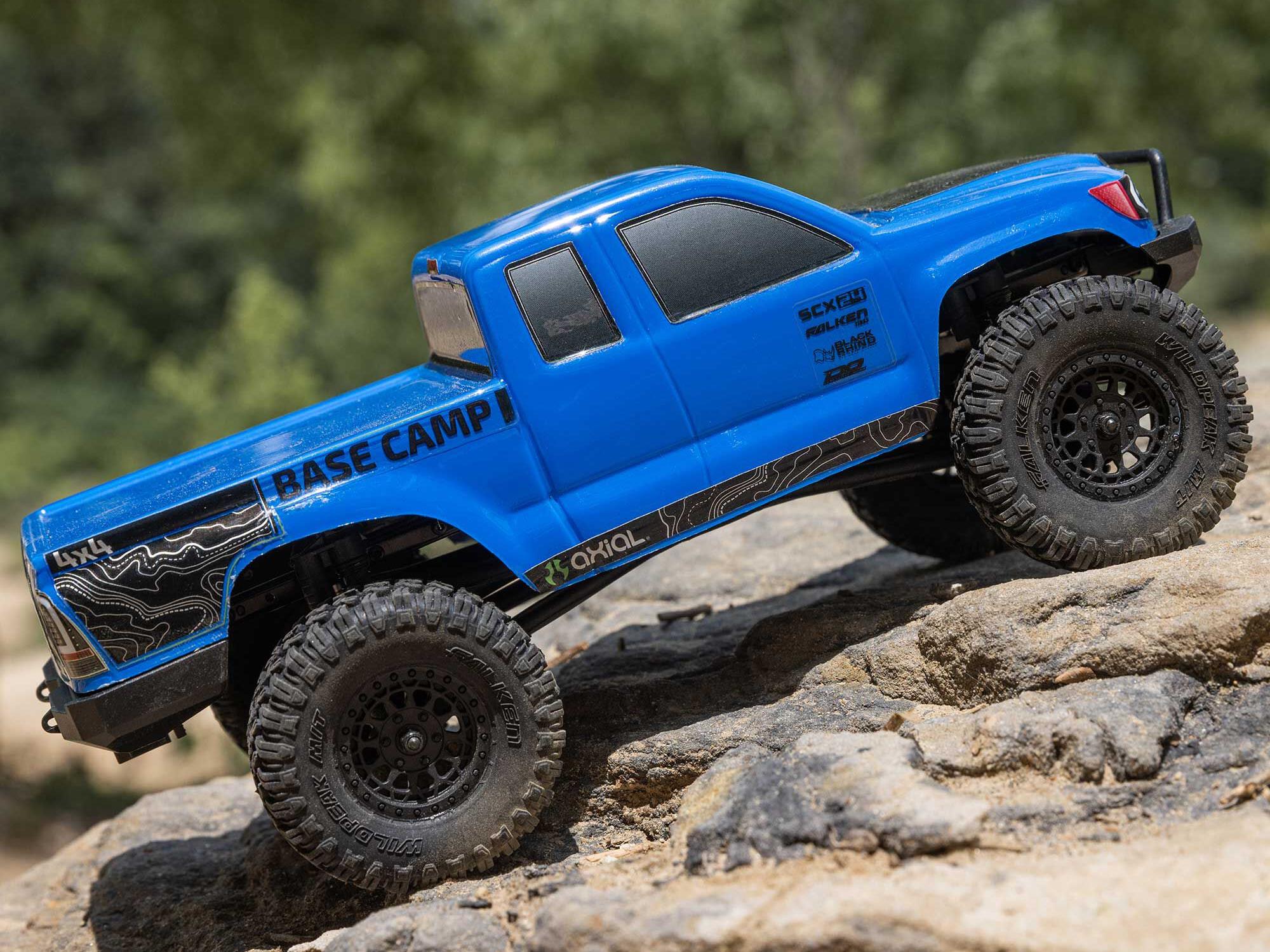 Axial 1/24 SCX24 Base Camp 4WD Rock Crawler RTR Blue - C-AXI-1219T2
