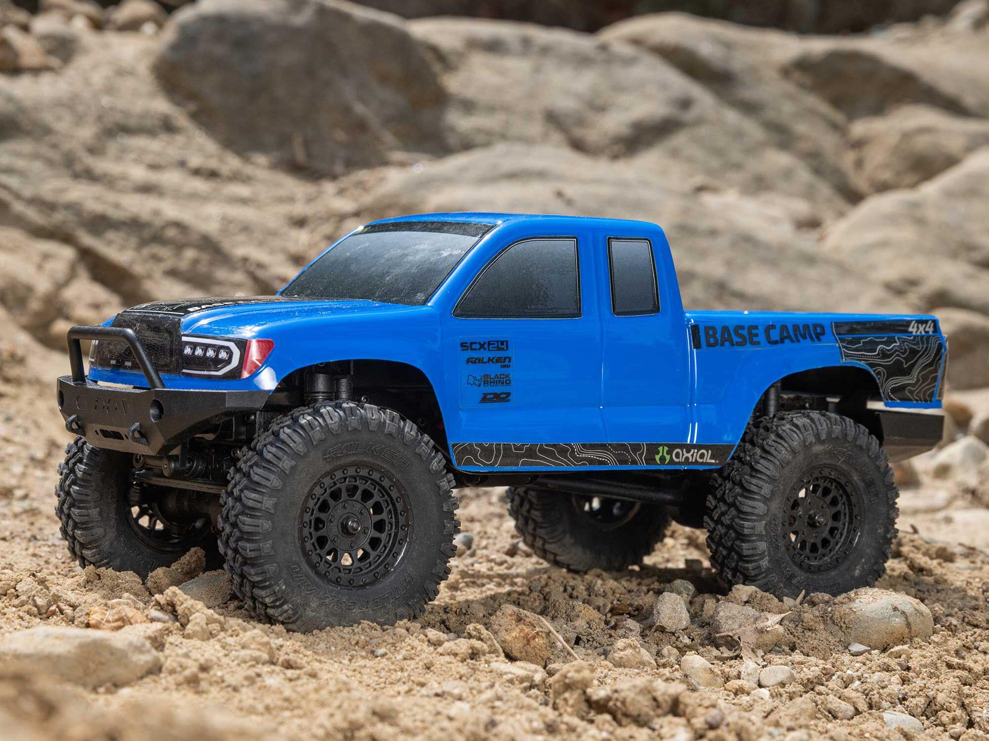 Axial 1/24 SCX24 Base Camp 4WD Rock Crawler RTR Blue - C-AXI-1219T2
