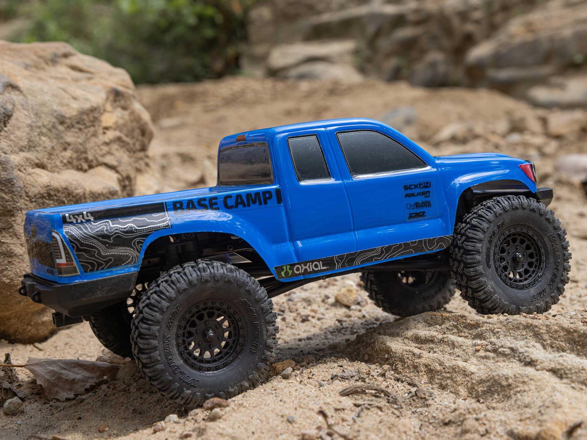 Axial 1/24 SCX24 Base Camp 4WD Rock Crawler RTR Blue - C-AXI-1219T2
