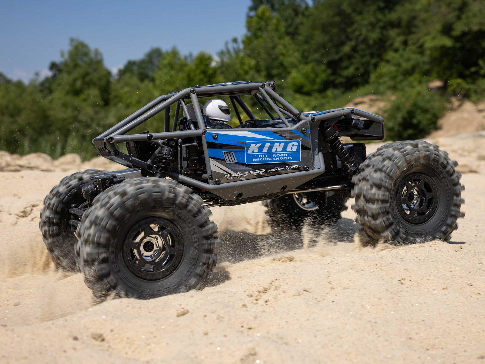 Axial 1/18 UTB18 Capra 4WS 4WD Trail Buggy RTR with Bat/Chg Blue C-AXI-1750T1