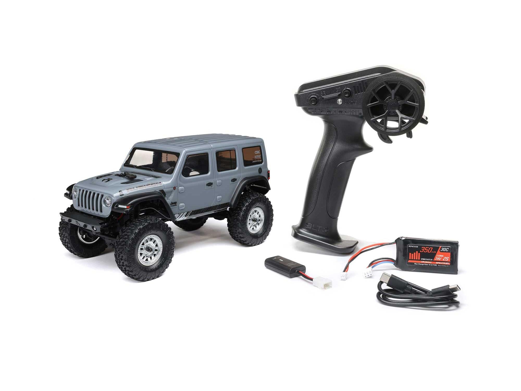 SCX24 Jeep Wrangler JLU RTR, Grey