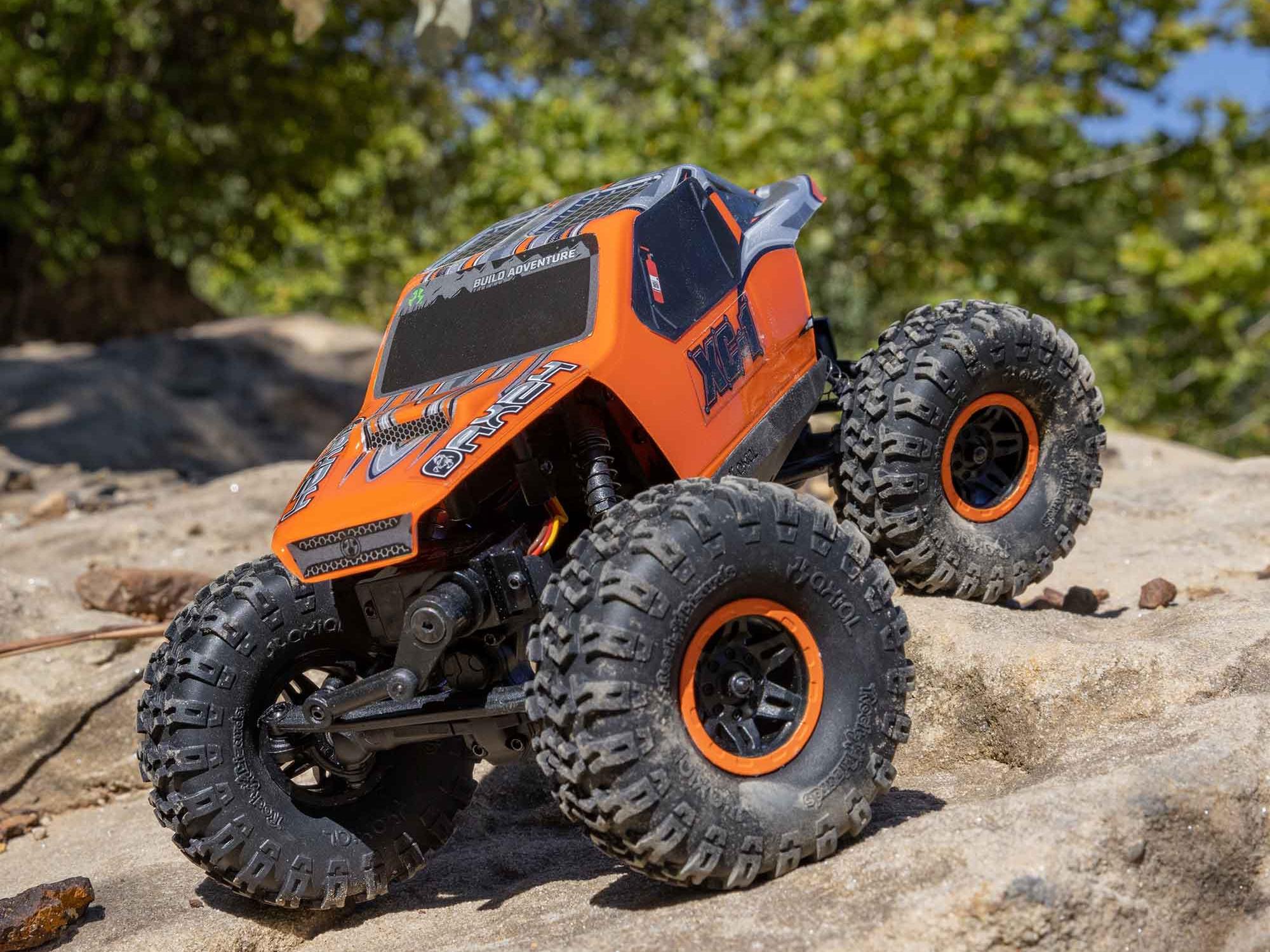 1/24 AX24 XC-1 4WS Crawler Brushed RTR, Orange