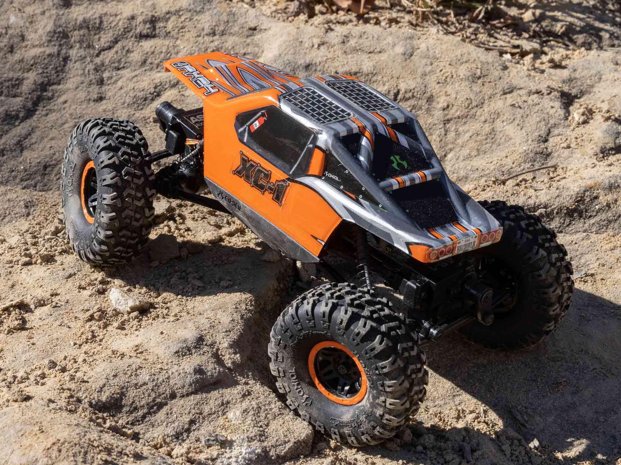 1/24 AX24 XC-1 4WS Crawler Brushed RTR, Orange