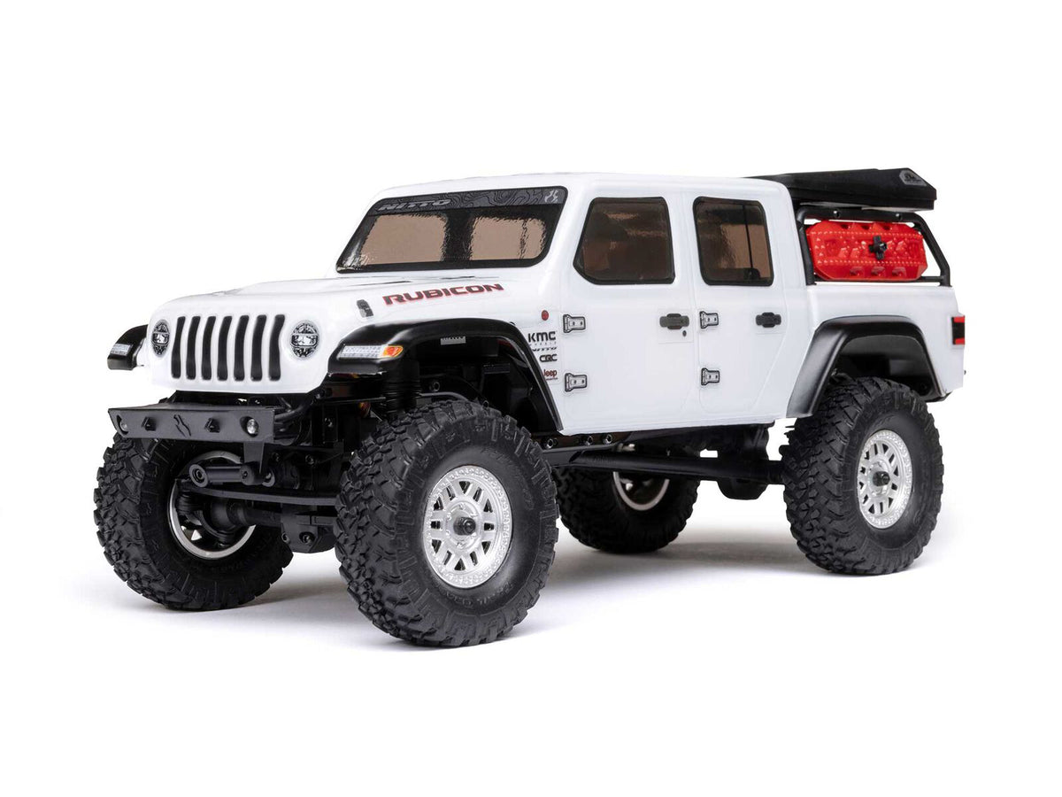 SCX24 Jeep Gladiator 4WD Rock Crawler RTR, White