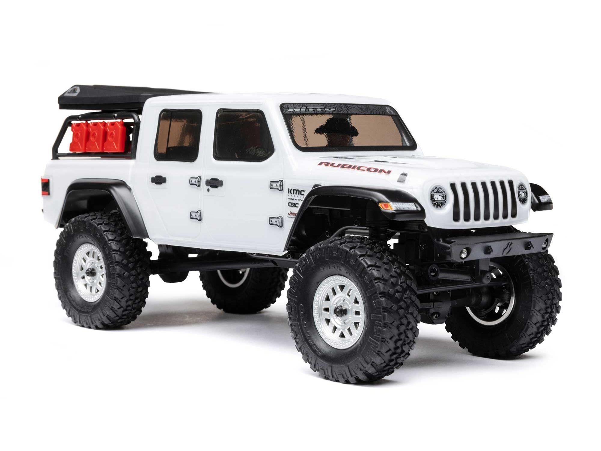 SCX24 Jeep Gladiator 4WD Rock Crawler RTR, White