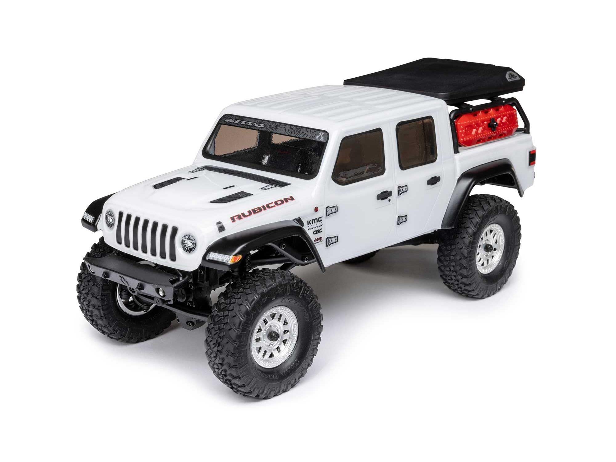 SCX24 Jeep Gladiator 4WD Rock Crawler RTR, White