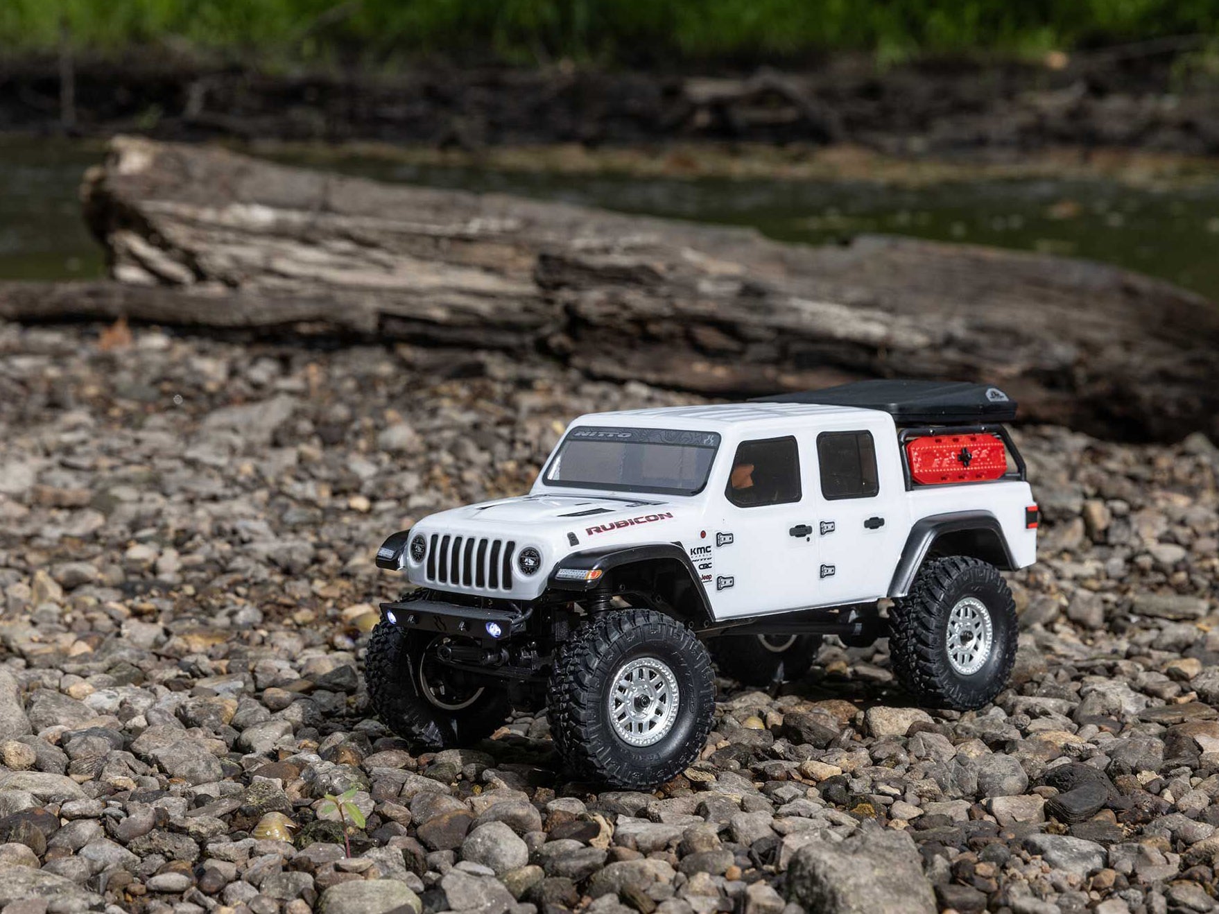 SCX24 Jeep Gladiator 4WD Rock Crawler RTR, White