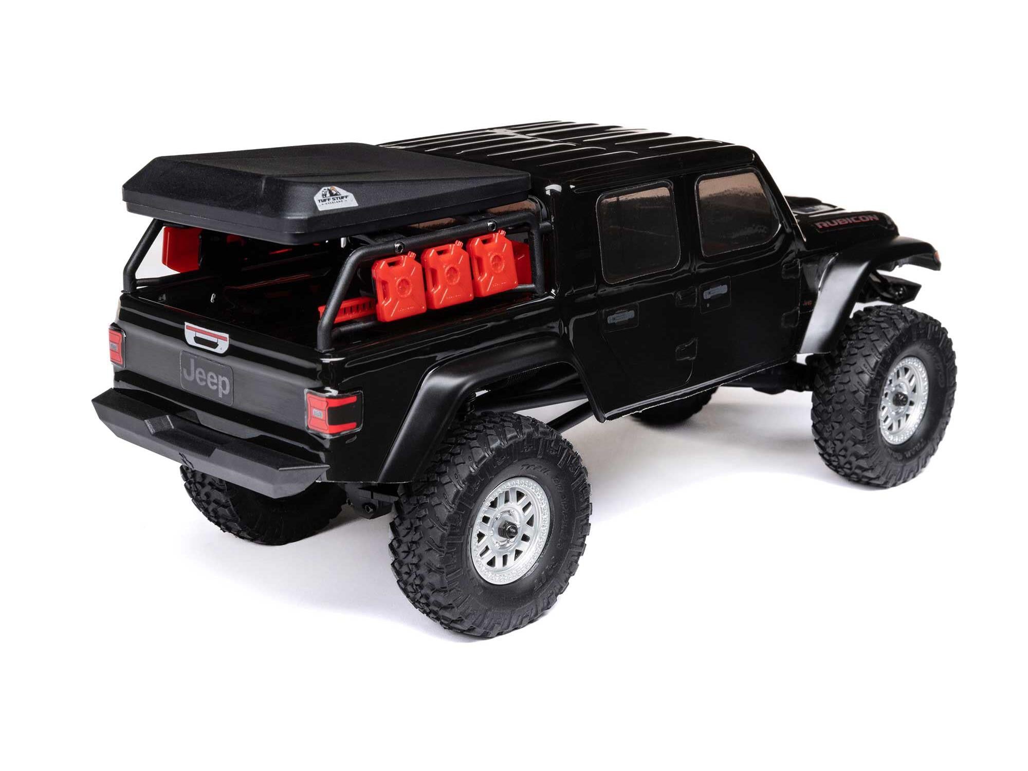 SCX24 Jeep Gladiator 4WD Rock Crawler RTR, Black