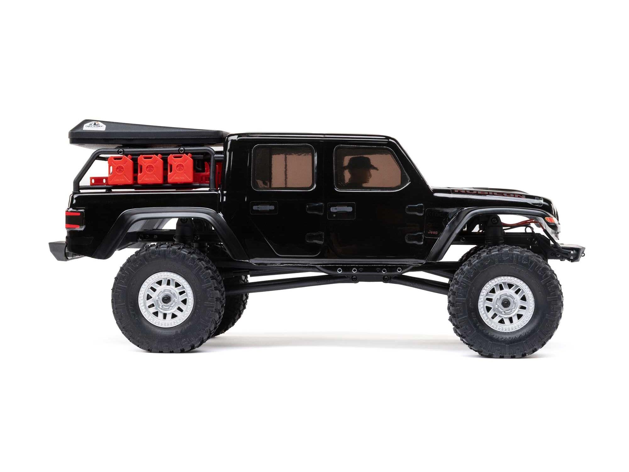 SCX24 Jeep Gladiator 4WD Rock Crawler RTR, Black