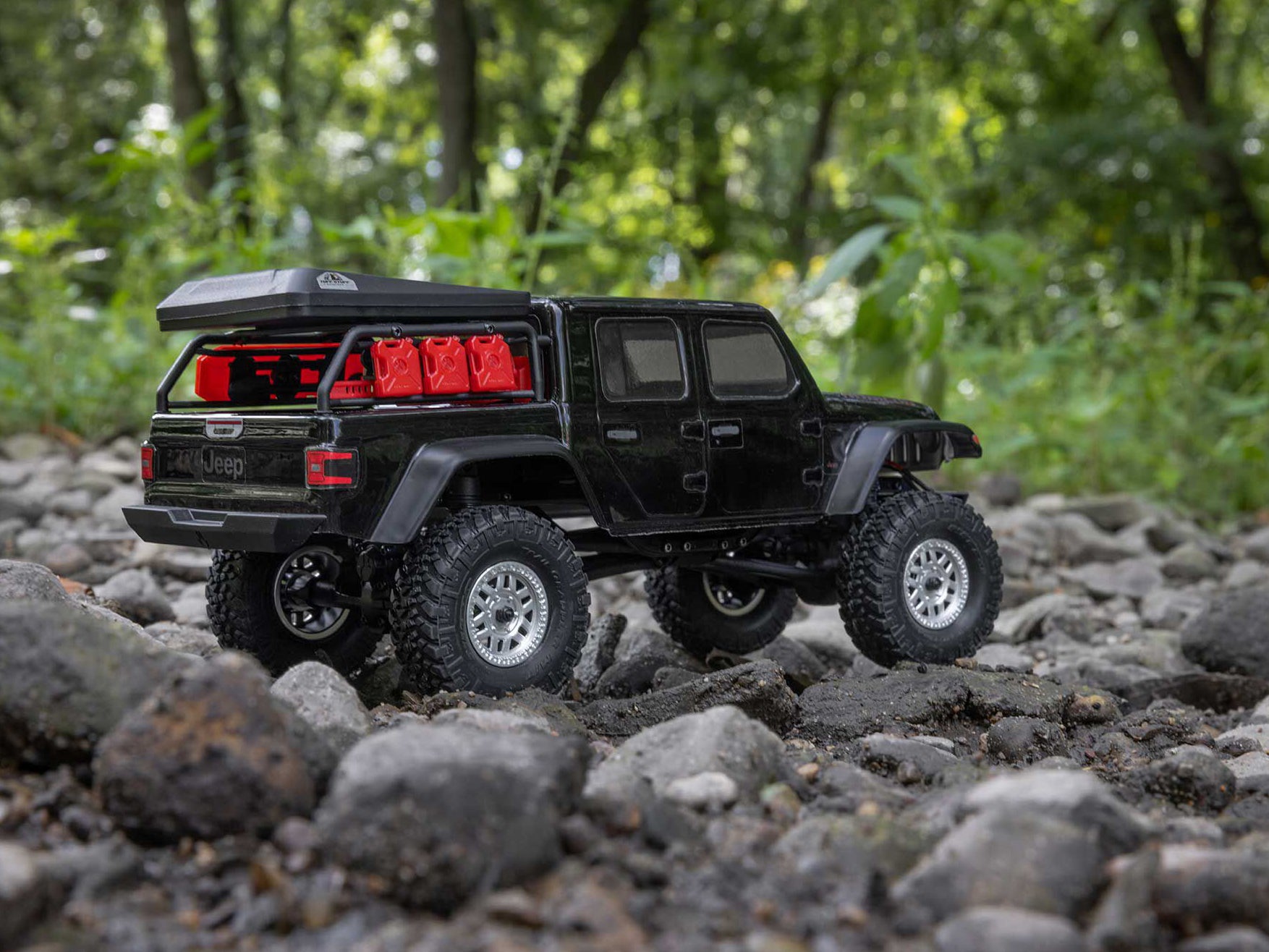 SCX24 Jeep Gladiator 4WD Rock Crawler RTR, Black