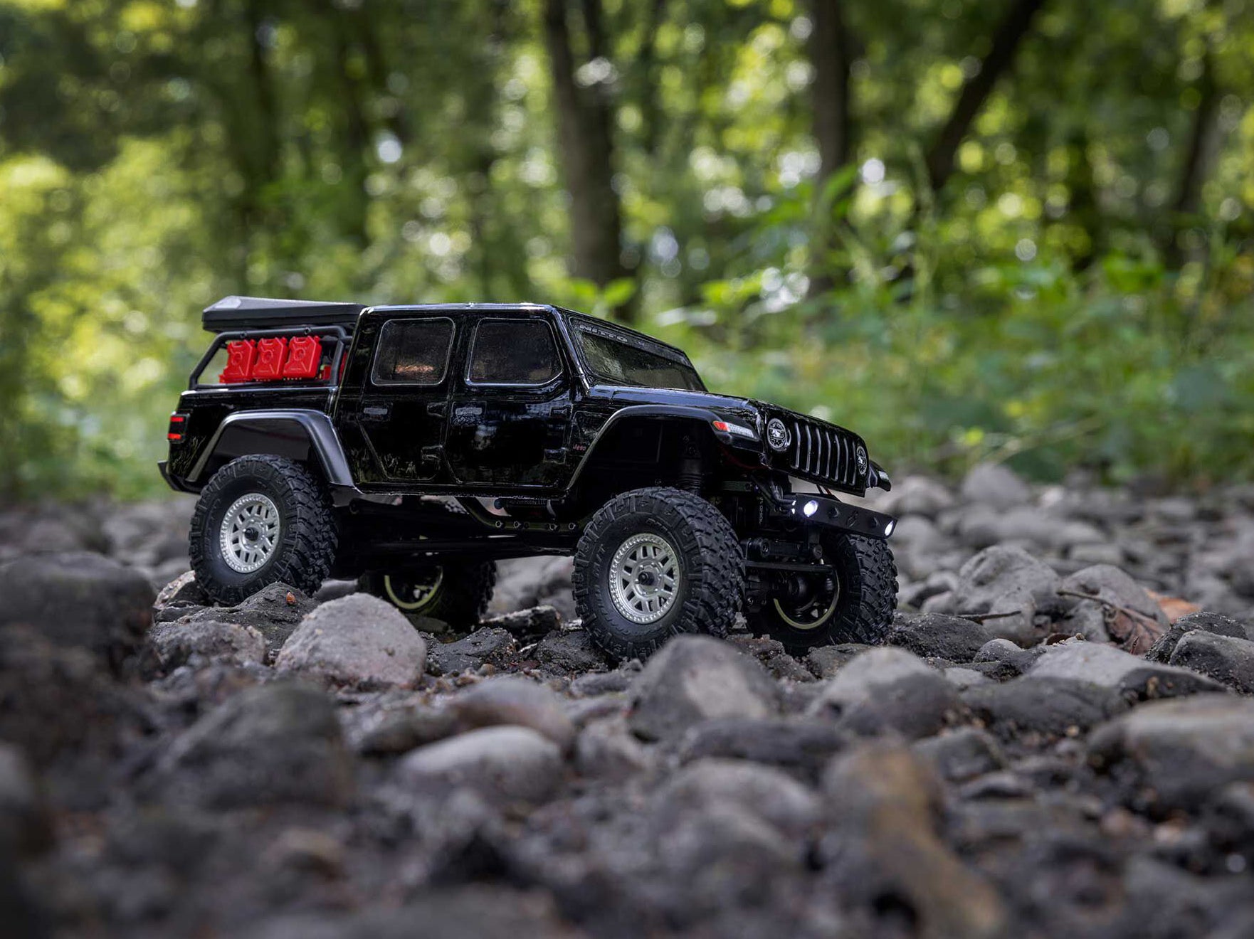 SCX24 Jeep Gladiator 4WD Rock Crawler RTR, Black