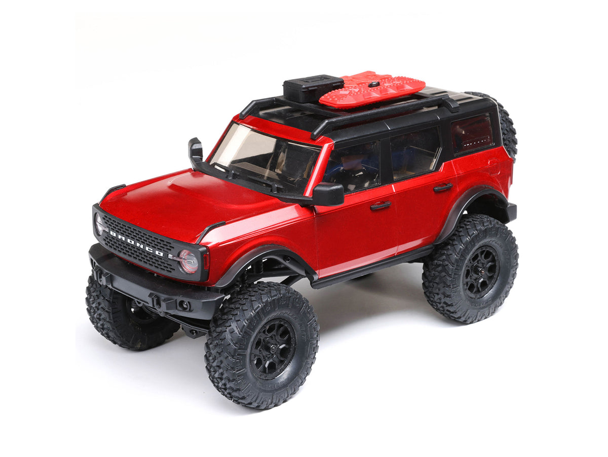 1/24 SCX24 2021 Ford Bronco 4WD Truck Brushed RTR, Red