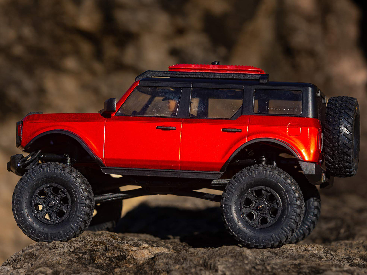 1/24 SCX24 2021 Ford Bronco 4WD Truck Brushed RTR, Red