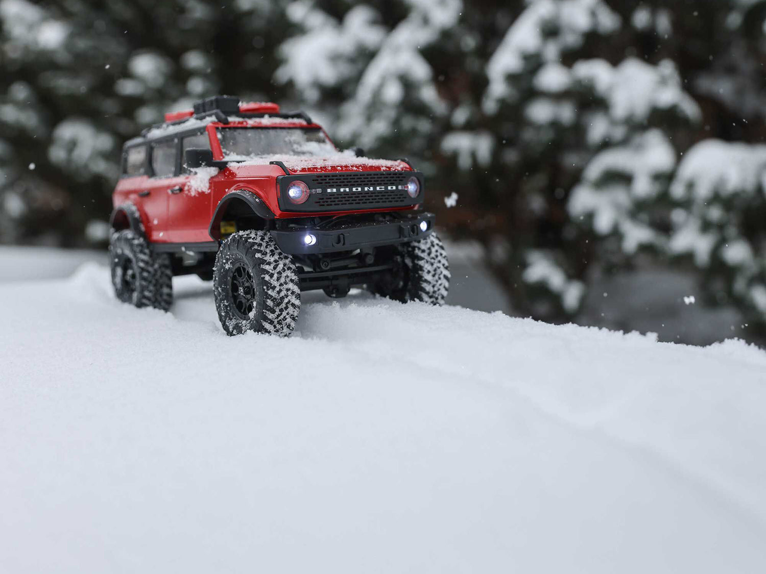 1/24 SCX24 2021 Ford Bronco 4WD Truck Brushed RTR, Red