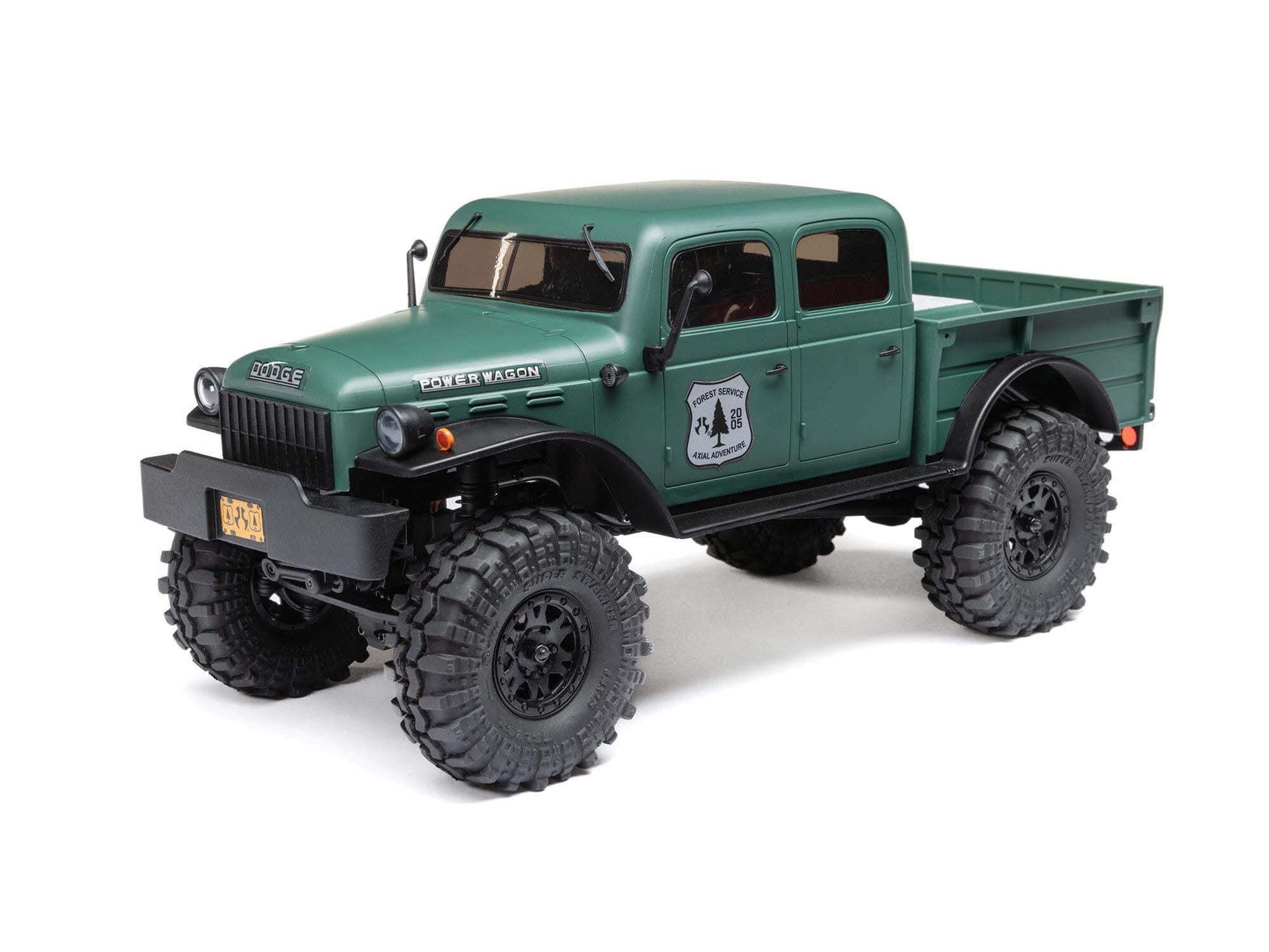 1/24 SCX24 Dodge Power Wagon 4WD Rock Crawler RTR, Green