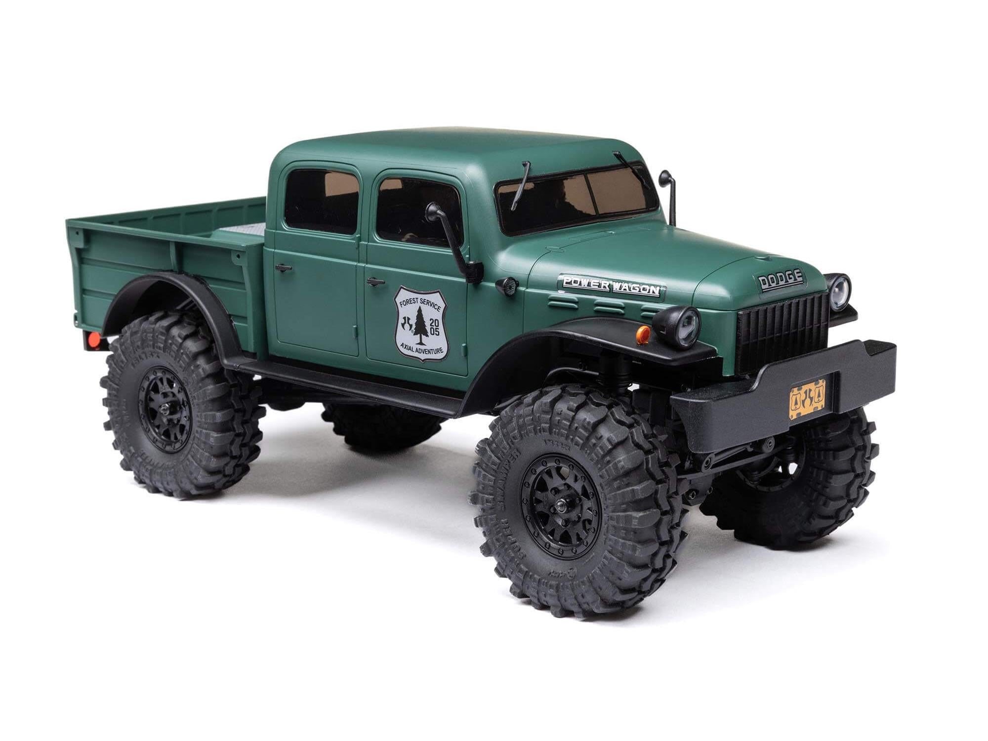 1/24 SCX24 Dodge Power Wagon 4WD Rock Crawler RTR, Green