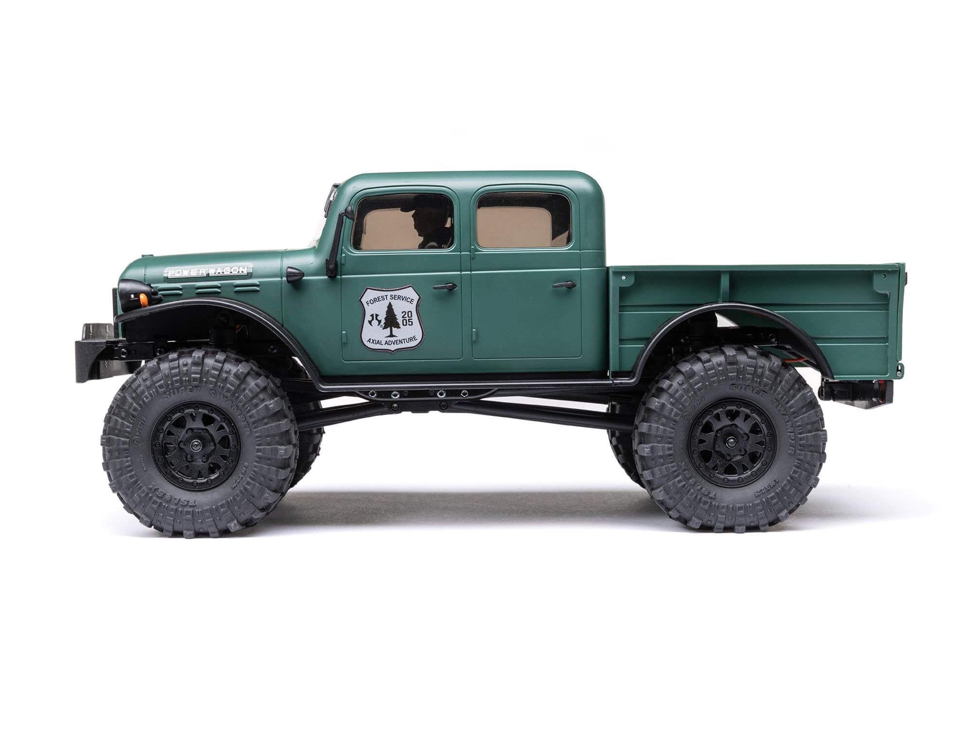 1/24 SCX24 Dodge Power Wagon 4WD Rock Crawler RTR, Green