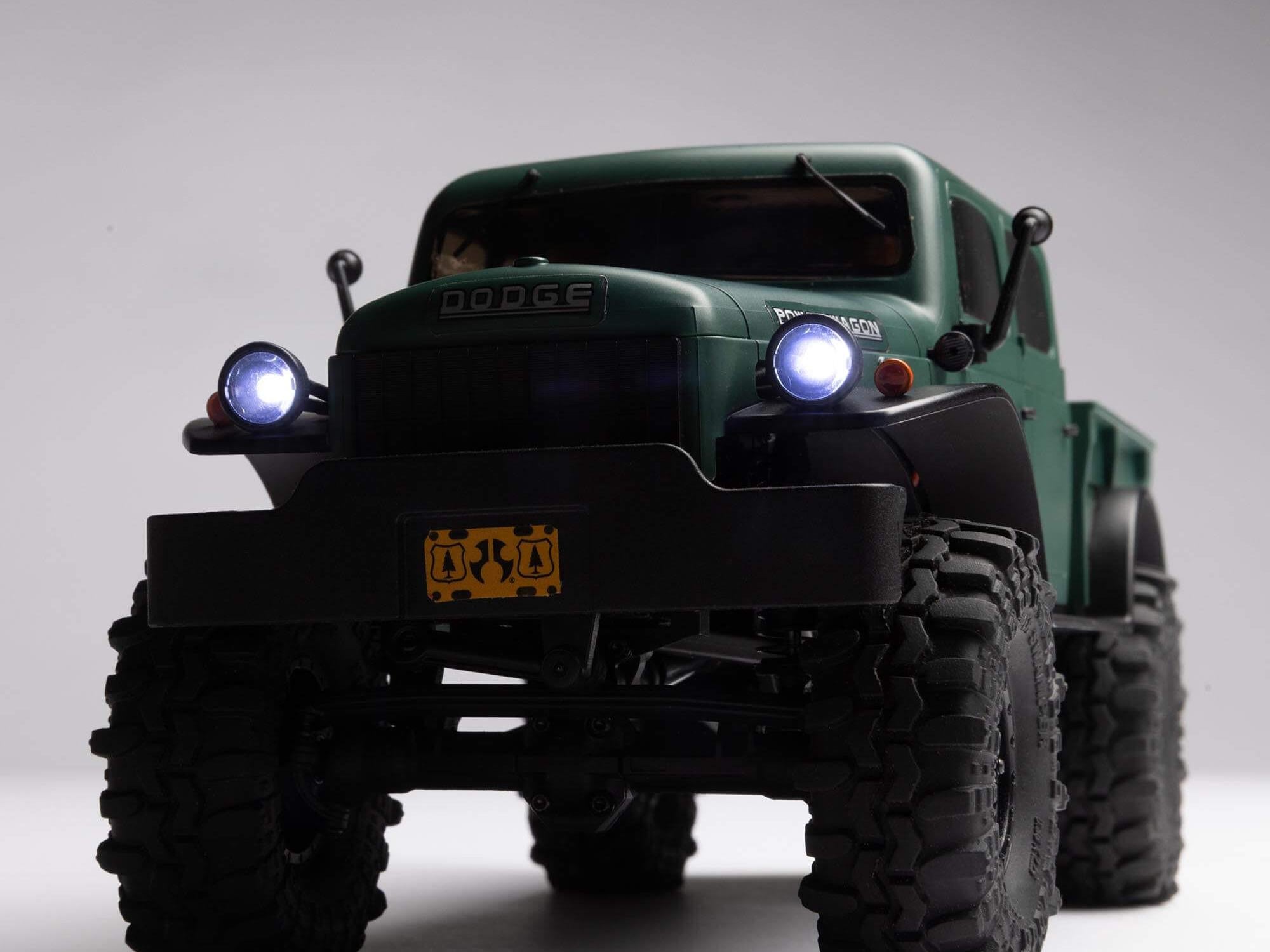 1/24 SCX24 Dodge Power Wagon 4WD Rock Crawler RTR, Green