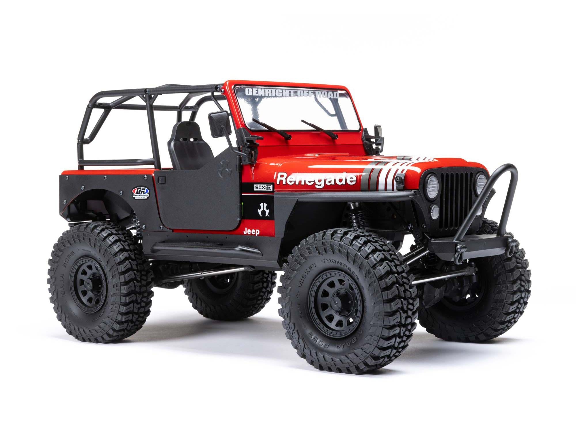 1/10 SCX10 III Jeep CJ-7 4WD Brushed RTR, Red