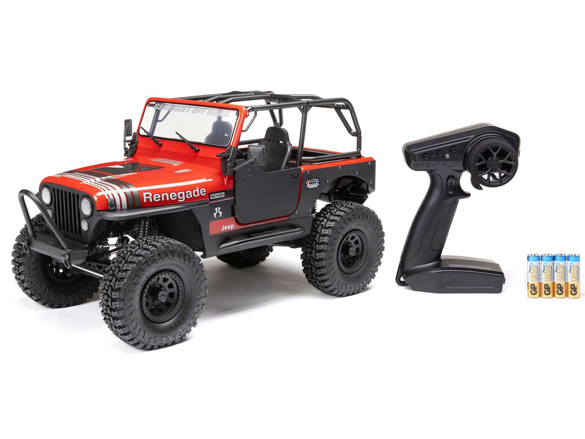 1/10 SCX10 III Jeep CJ-7 4X4 RTR Rock Crawler, Red