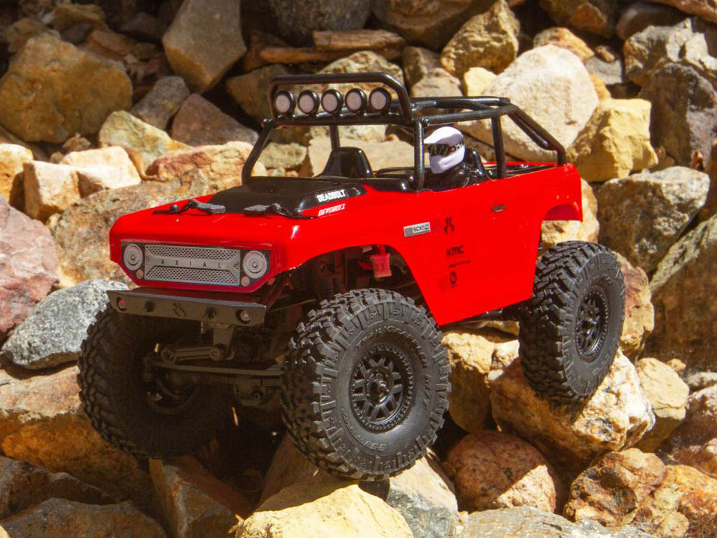 SCX24 Deadbolt 1/24th Scale Elec 4WD - RTR, Red