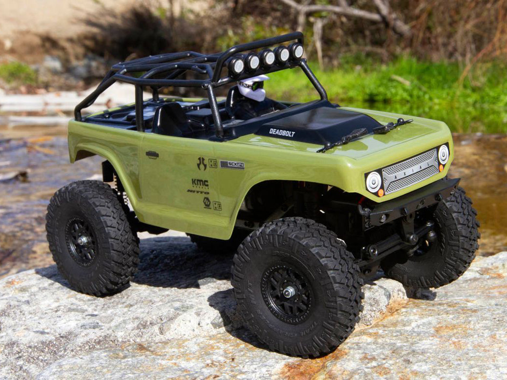 SCX24 Deadbolt 1/24th Scale Elec 4WD - RTR, Green