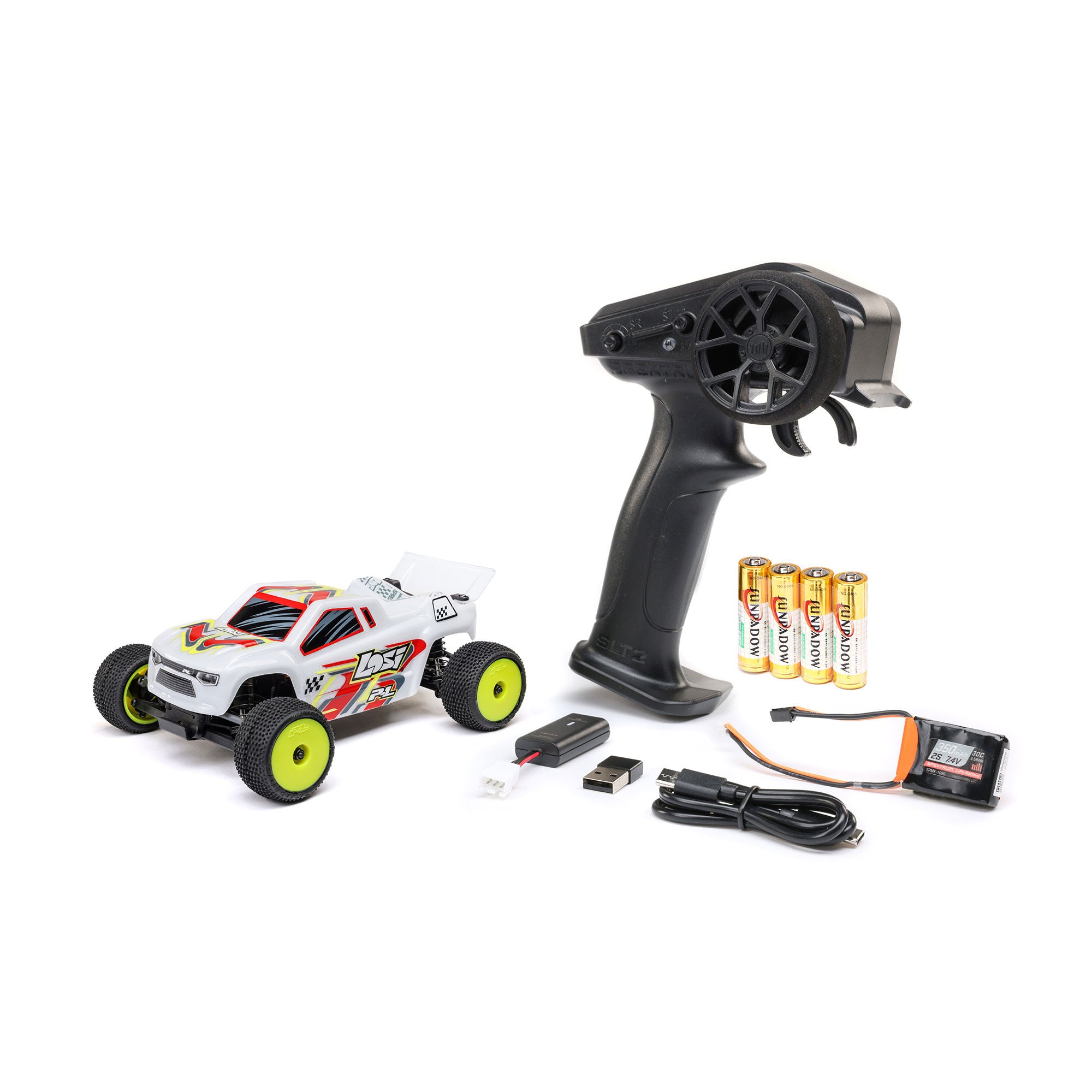 Losi 1/28 Micro-T 2WD Stadium Truck RTR White C-LOS-1392T1 
